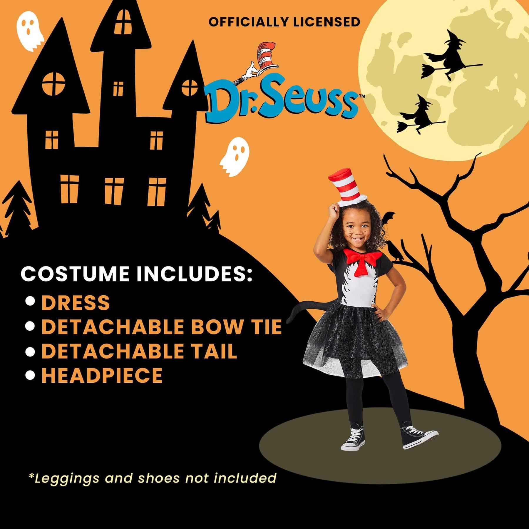 Dr Seuss Cat In The Hat Dress Toddler Costume