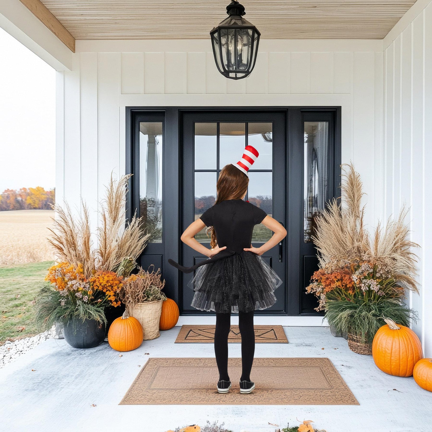 Dr Seuss Cat In The Hat Dress Child Costume