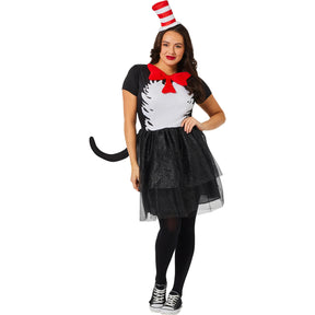 Dr Seuss Cat In The Hat Dress Adult Costume