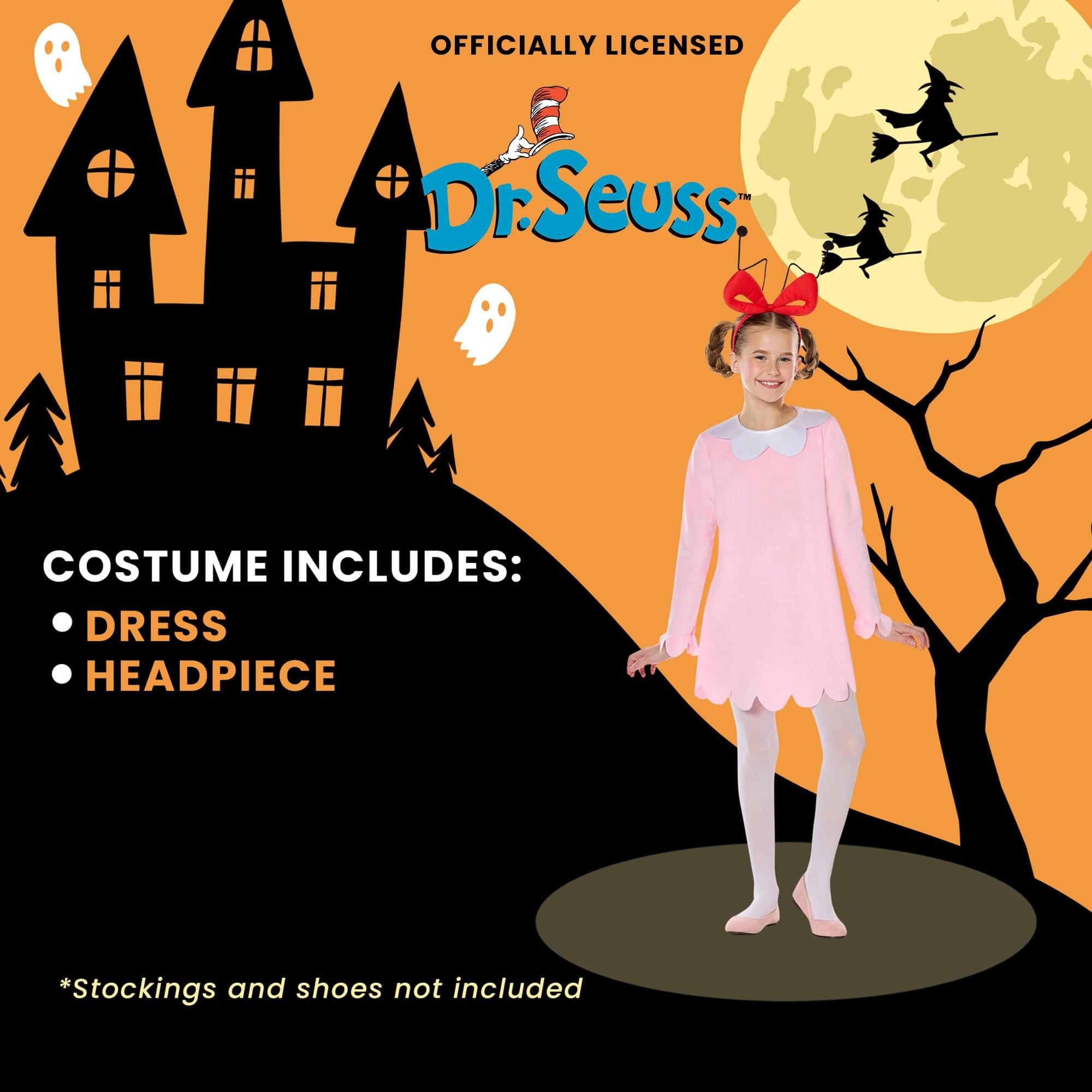 Dr Seuss Cat In The Hat Cindy Lou Who Child Costume