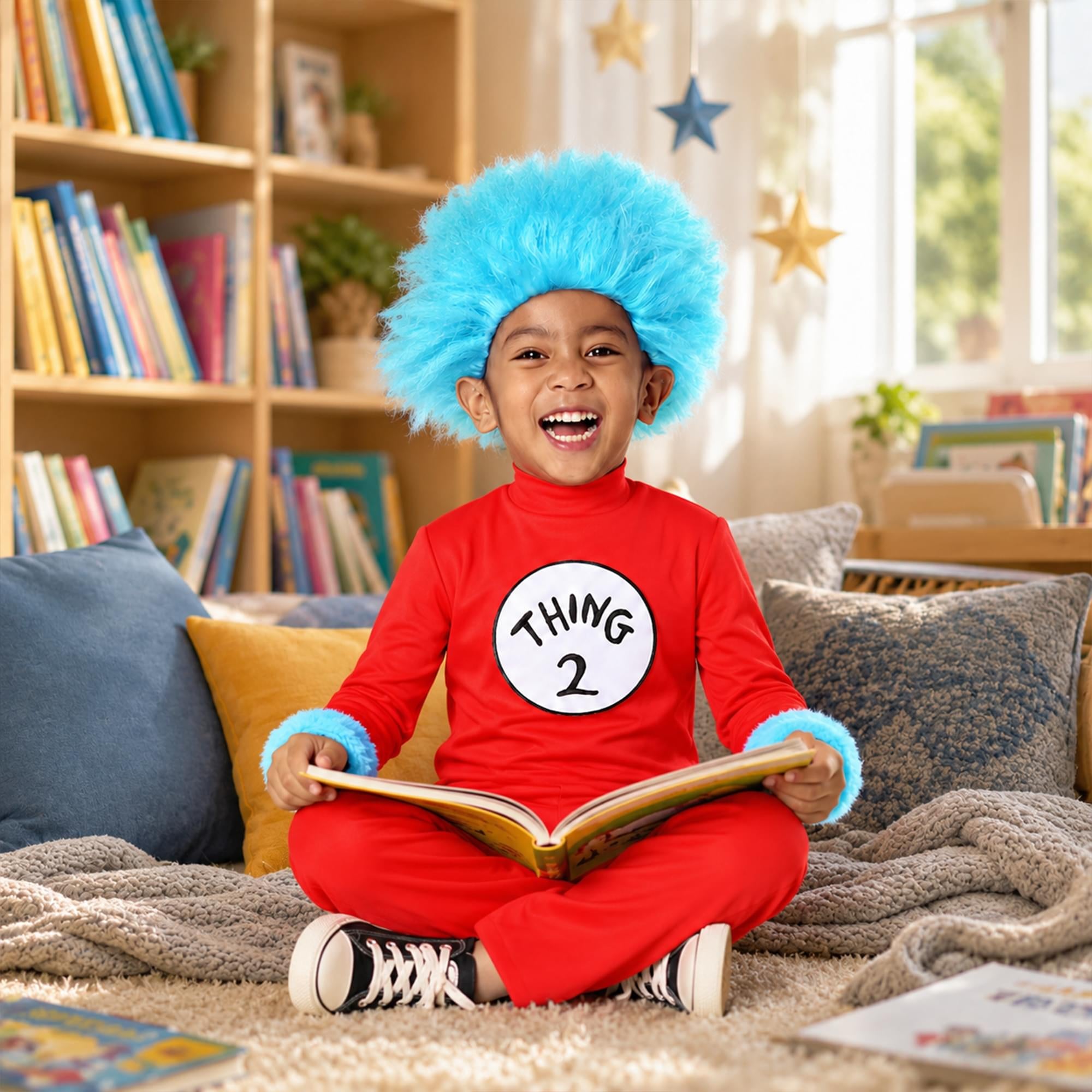 Dr Seuss Cat In The Hat Thing Toddler Costume | 3T/4T XS