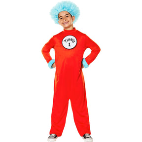 Dr Seuss Thing Jumpsuit Child Costume