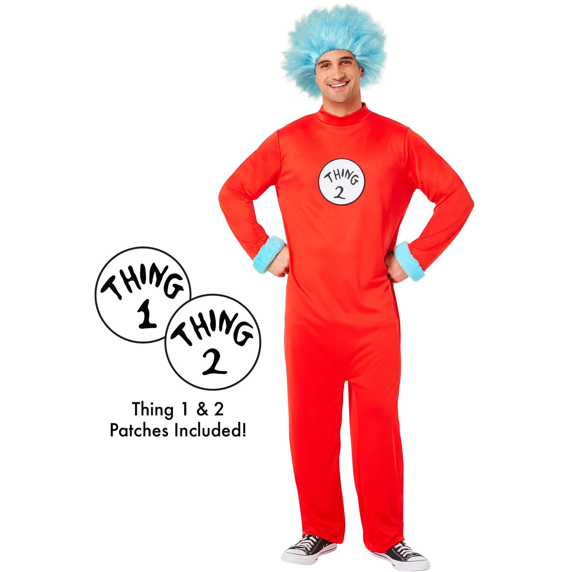 Dr Seuss Thing Jumpsuit Adult Costume