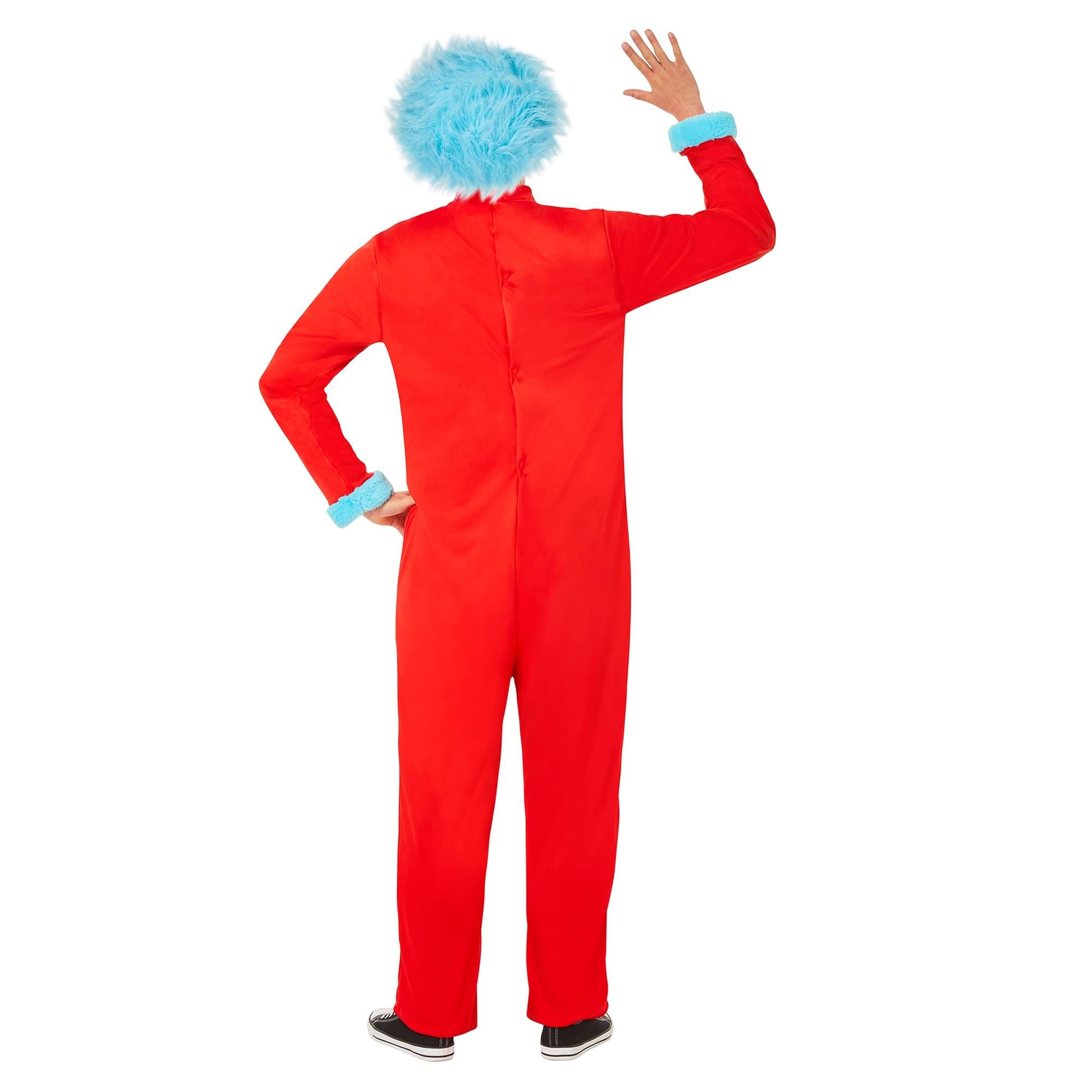 Dr Seuss Thing Jumpsuit Adult Costume