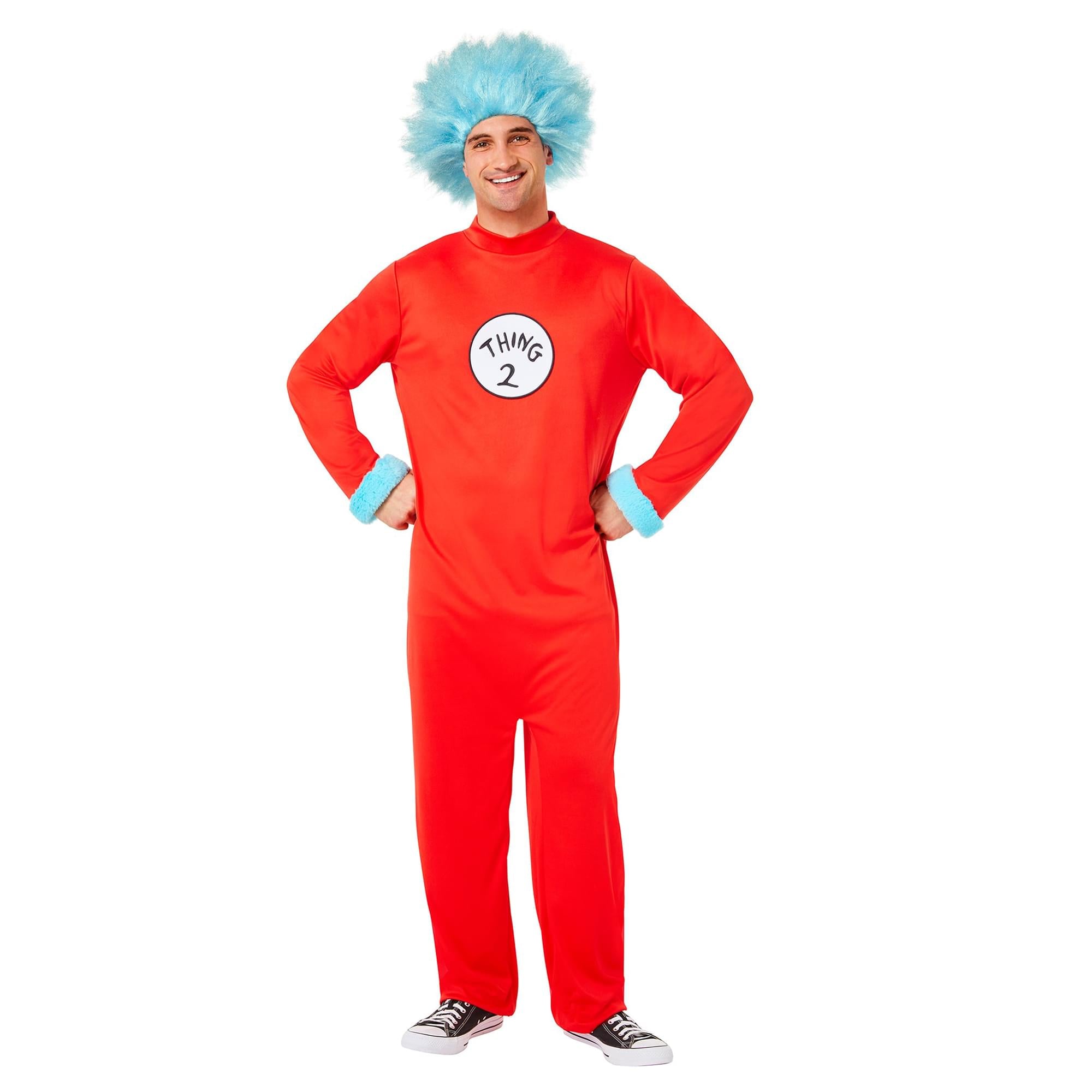 Dr Seuss Thing Jumpsuit Adult Costume