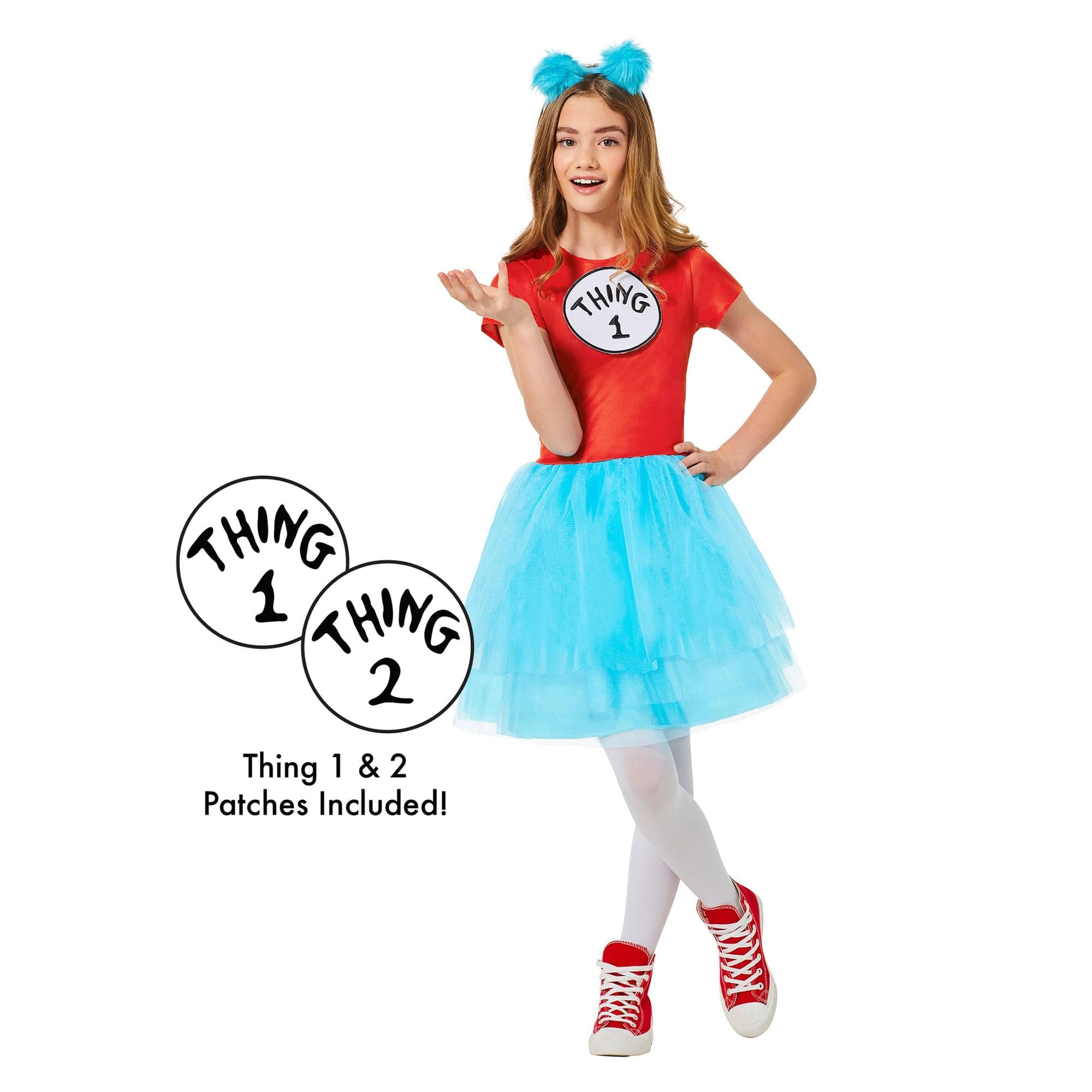 Dr Seuss Cat In The Hat Thing Dress Child Costume
