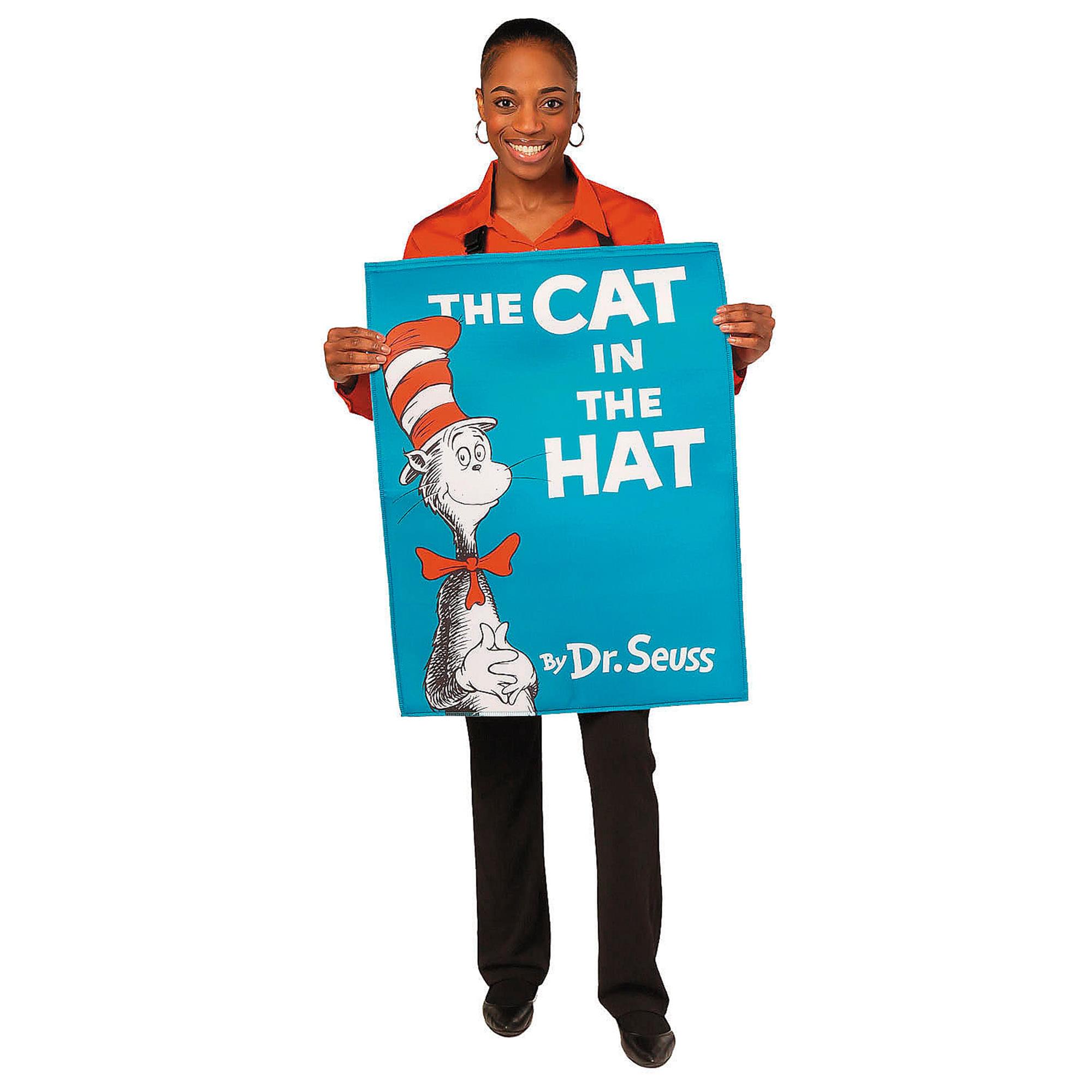 Dr Seuss Cat In The Hat Book Quik Change™ Adult Costume | One Size