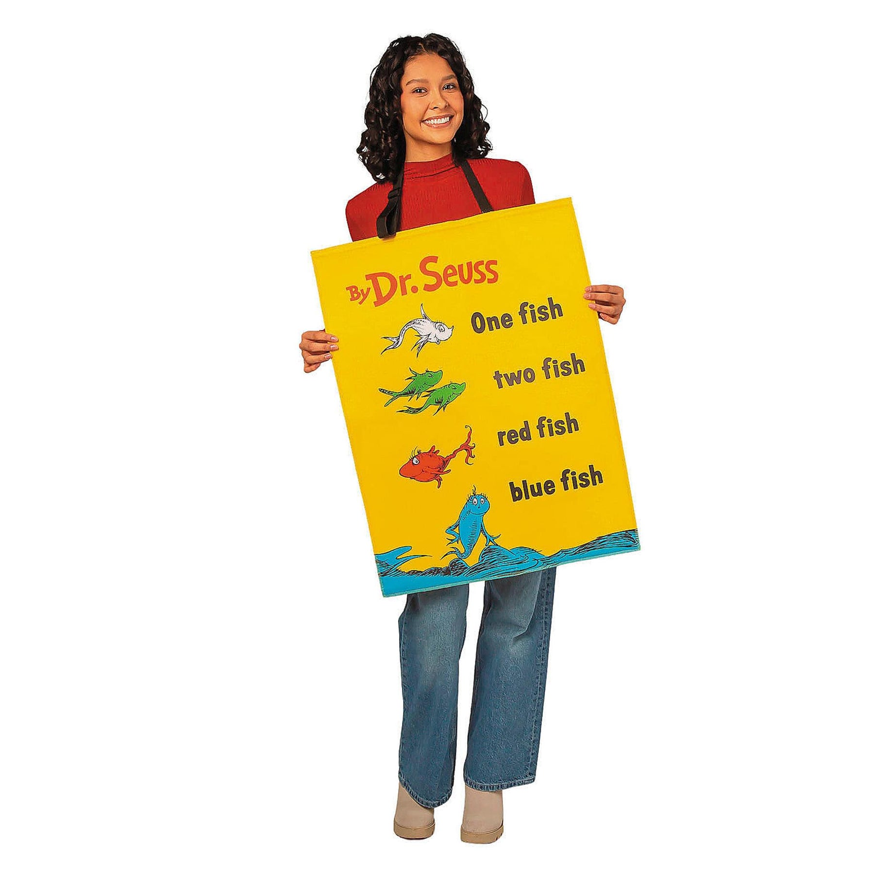 Dr Seuss One Fish Two Fish Book Quik Change™ Adult Costume | One Size