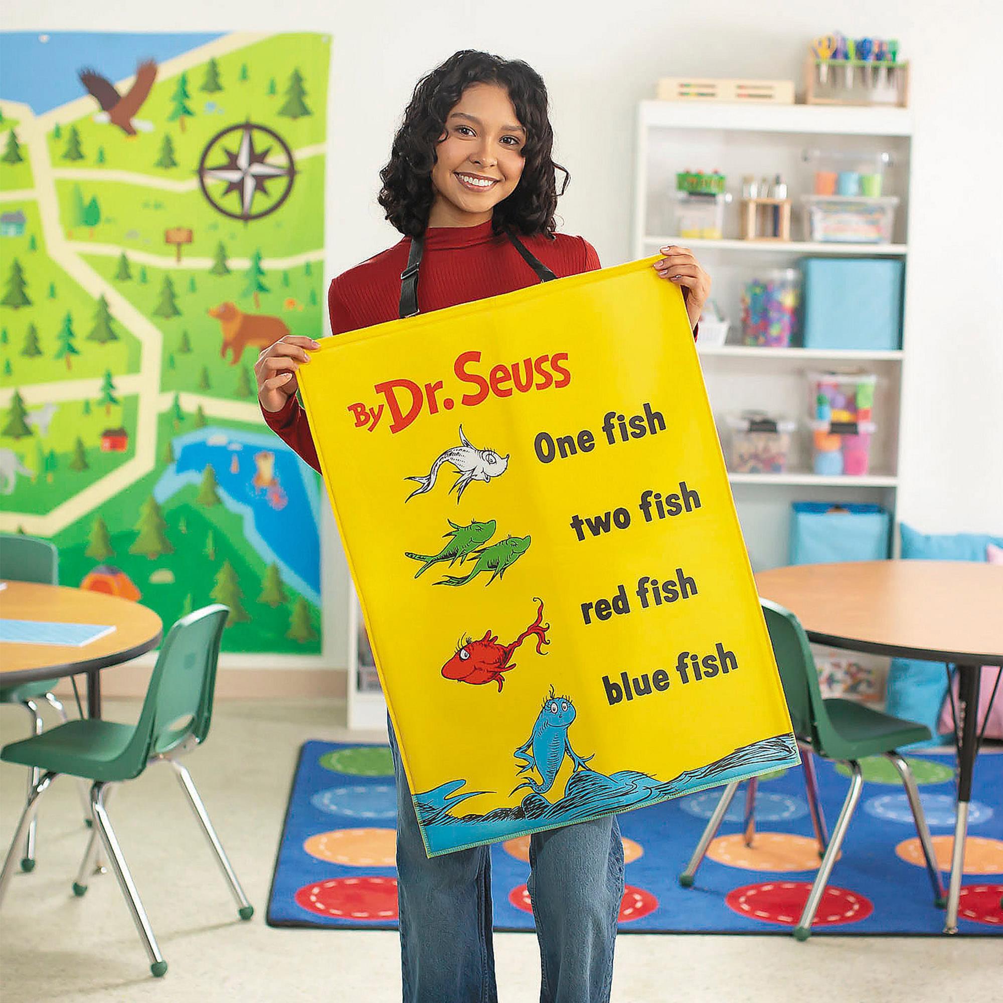Dr Seuss One Fish Two Fish Book Quik Change™ Adult Costume | One Size