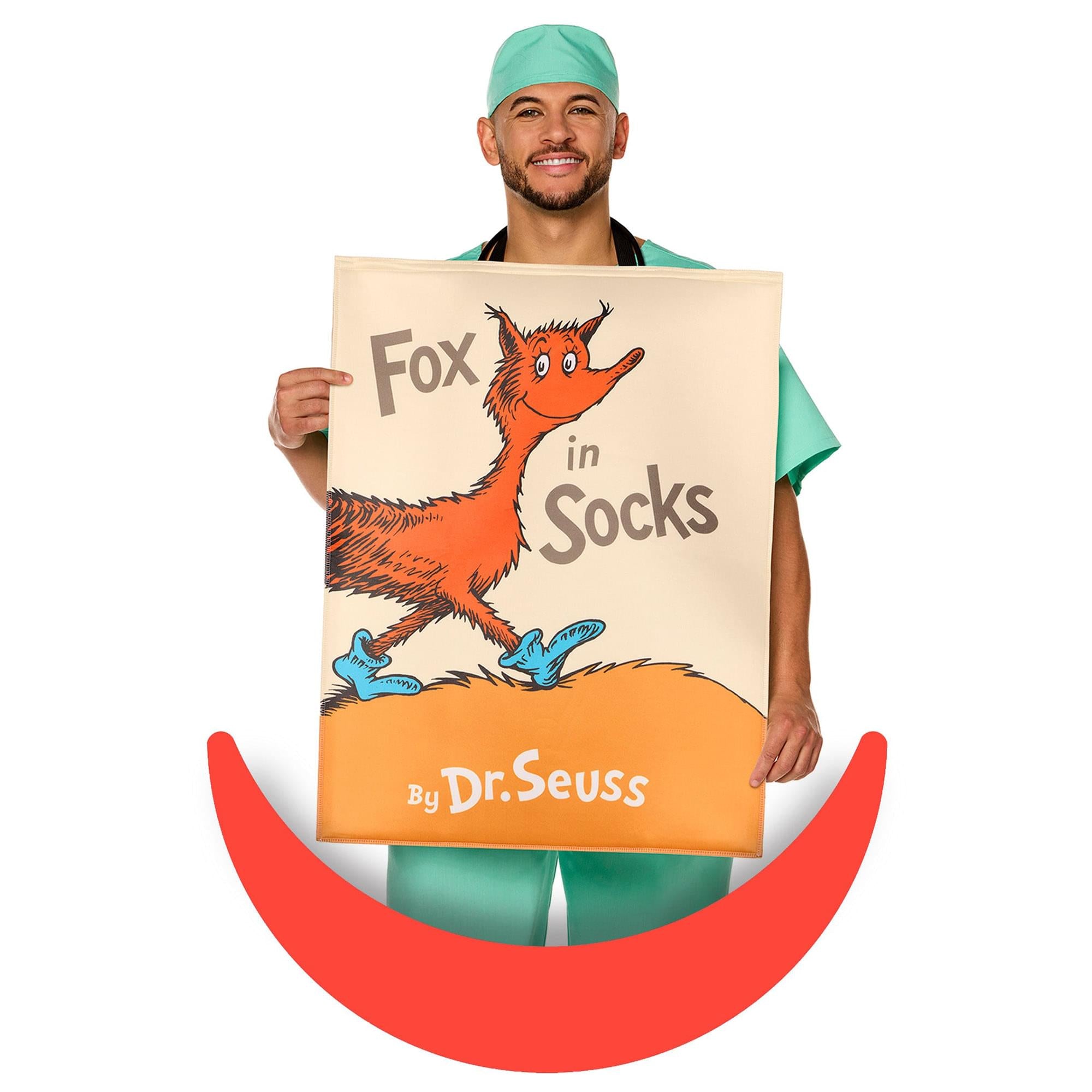 Dr Seuss Fox In Sox Book Quik Change™ Adult Costume | One Size