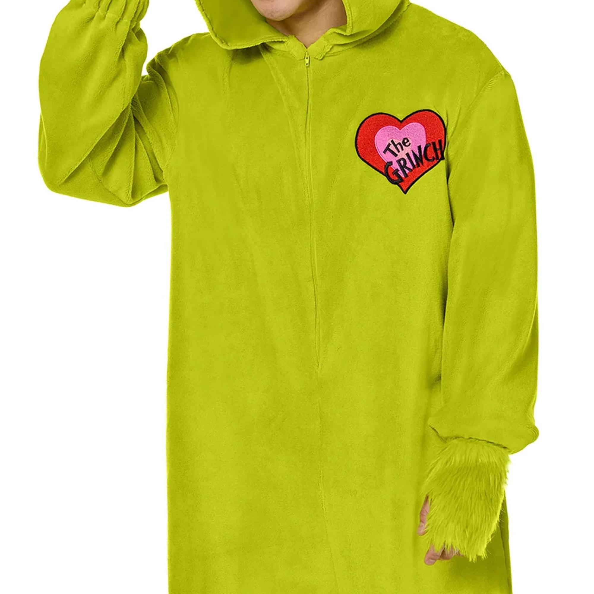 Dr Seuss Cat In The Hat Grinch Jumpsuit Adult Costume