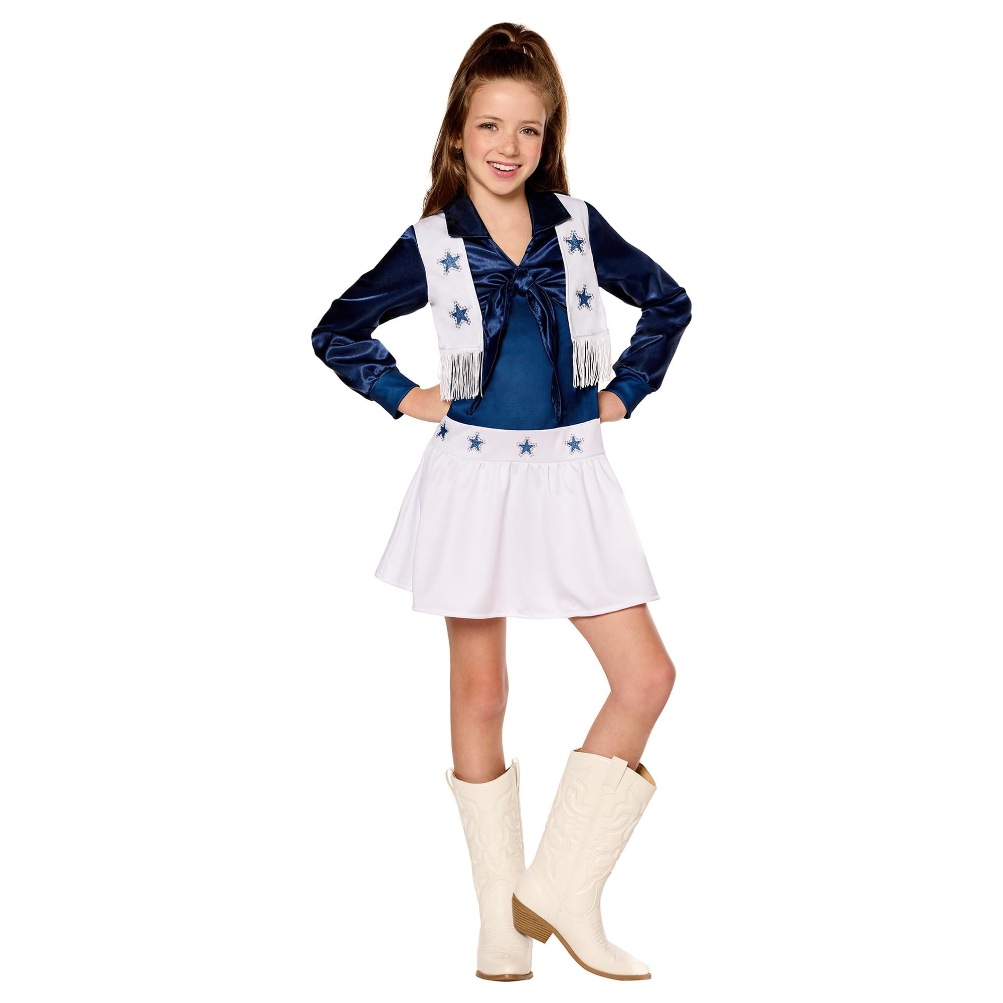 NFL Dallas Cowboys Cheerleaders Child Dress Costume | Large