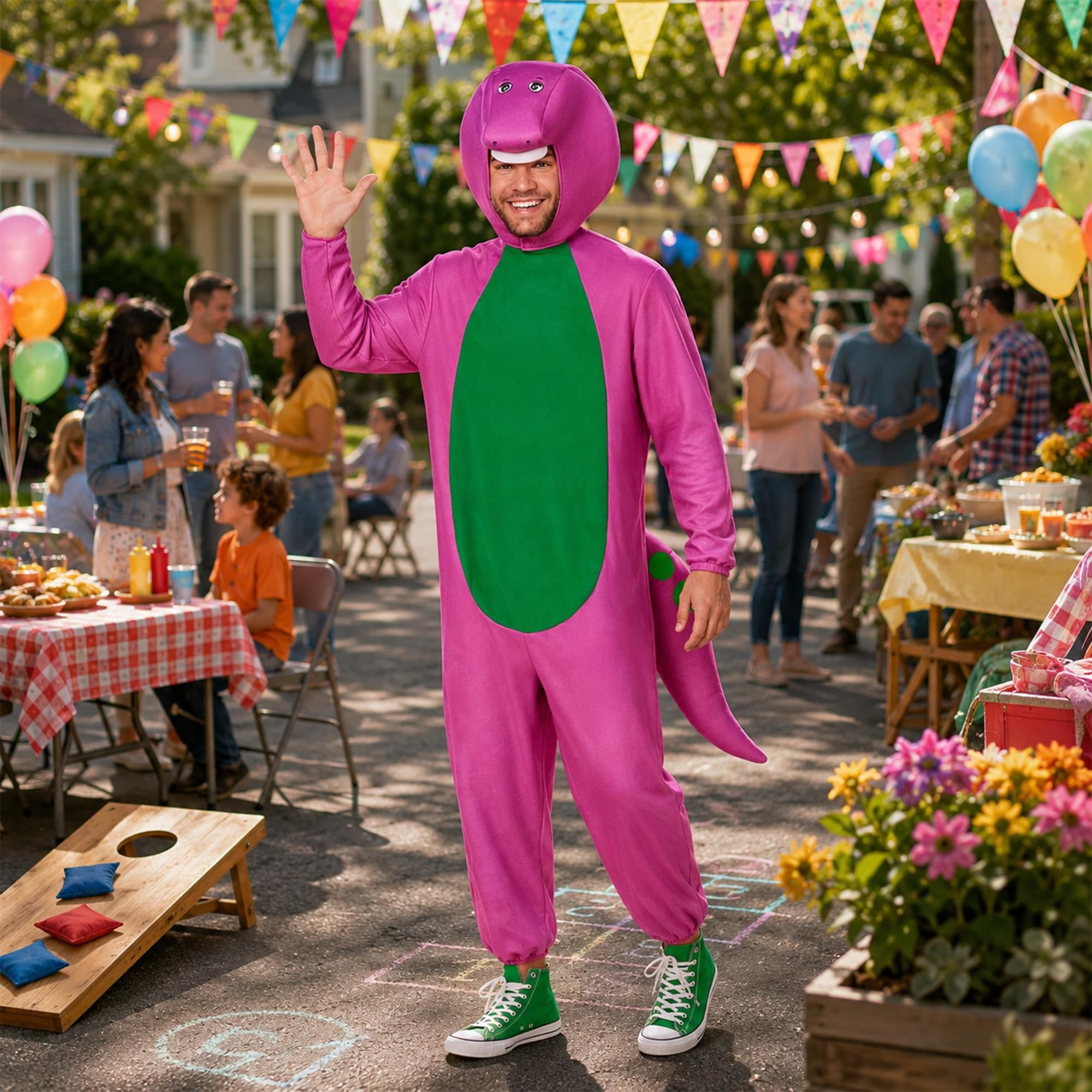 Barney Adult Costume