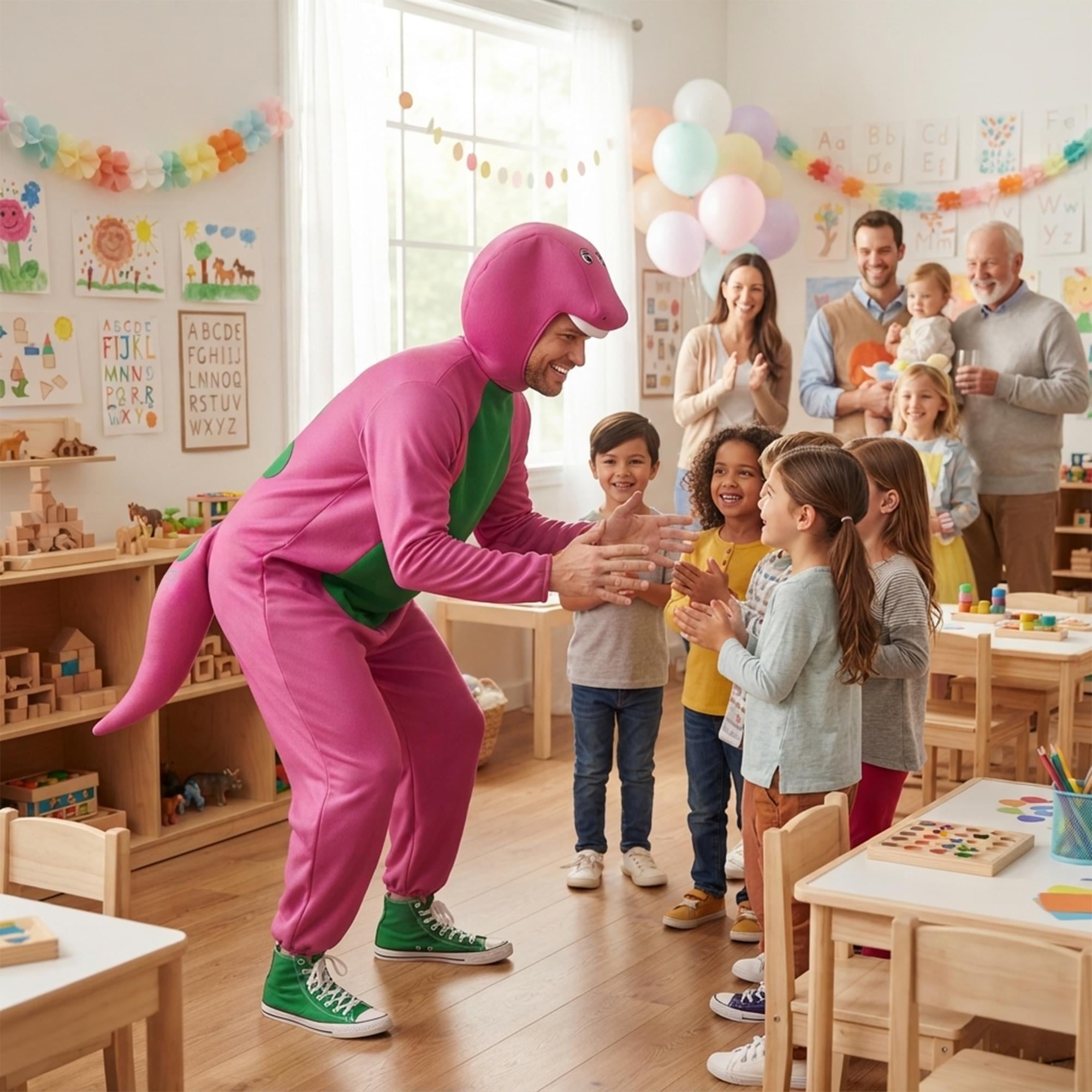 Barney Adult Costume