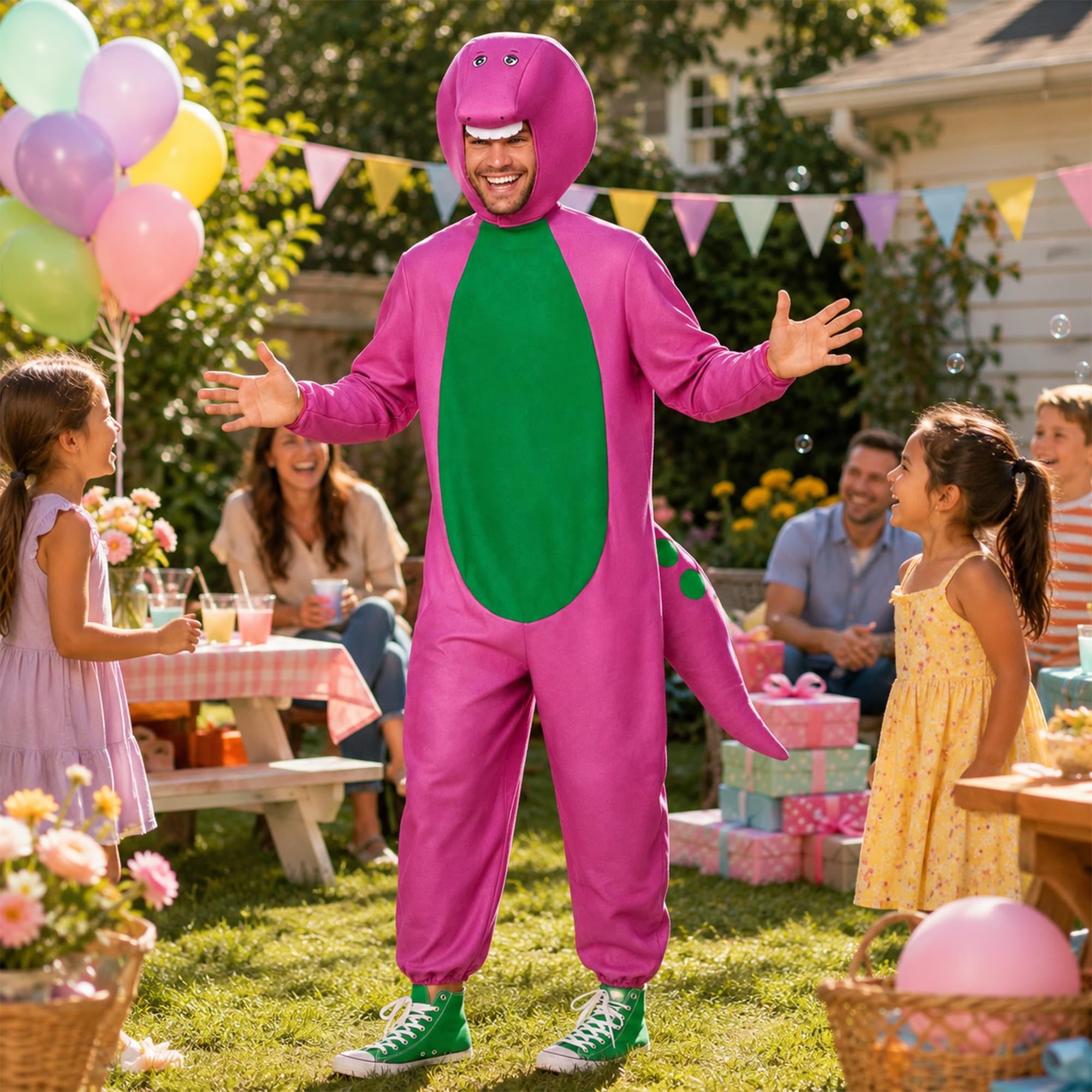 Barney Adult Costume