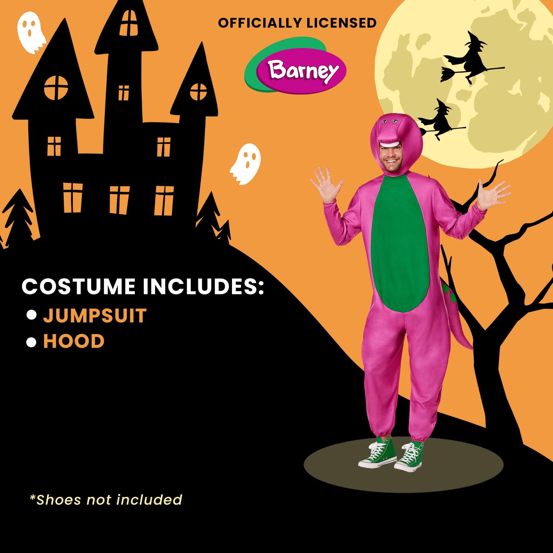 Barney Adult Costume