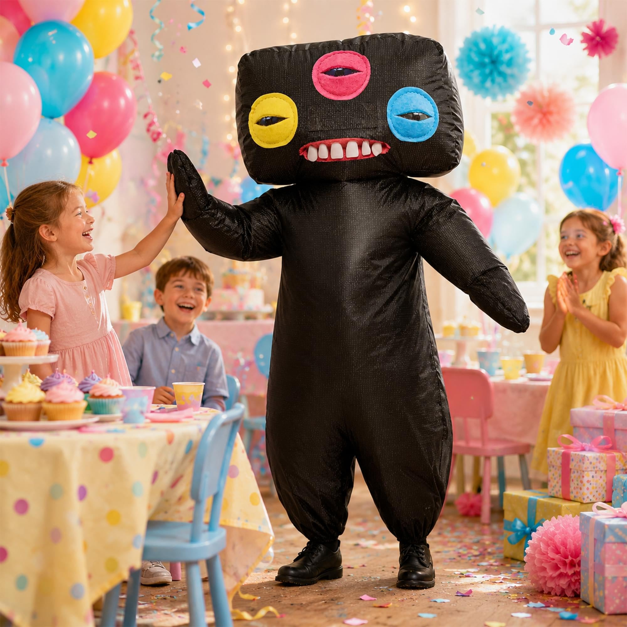 Fugglers Annoyed Alien Inflatable Child Costume | One Size Fits Most