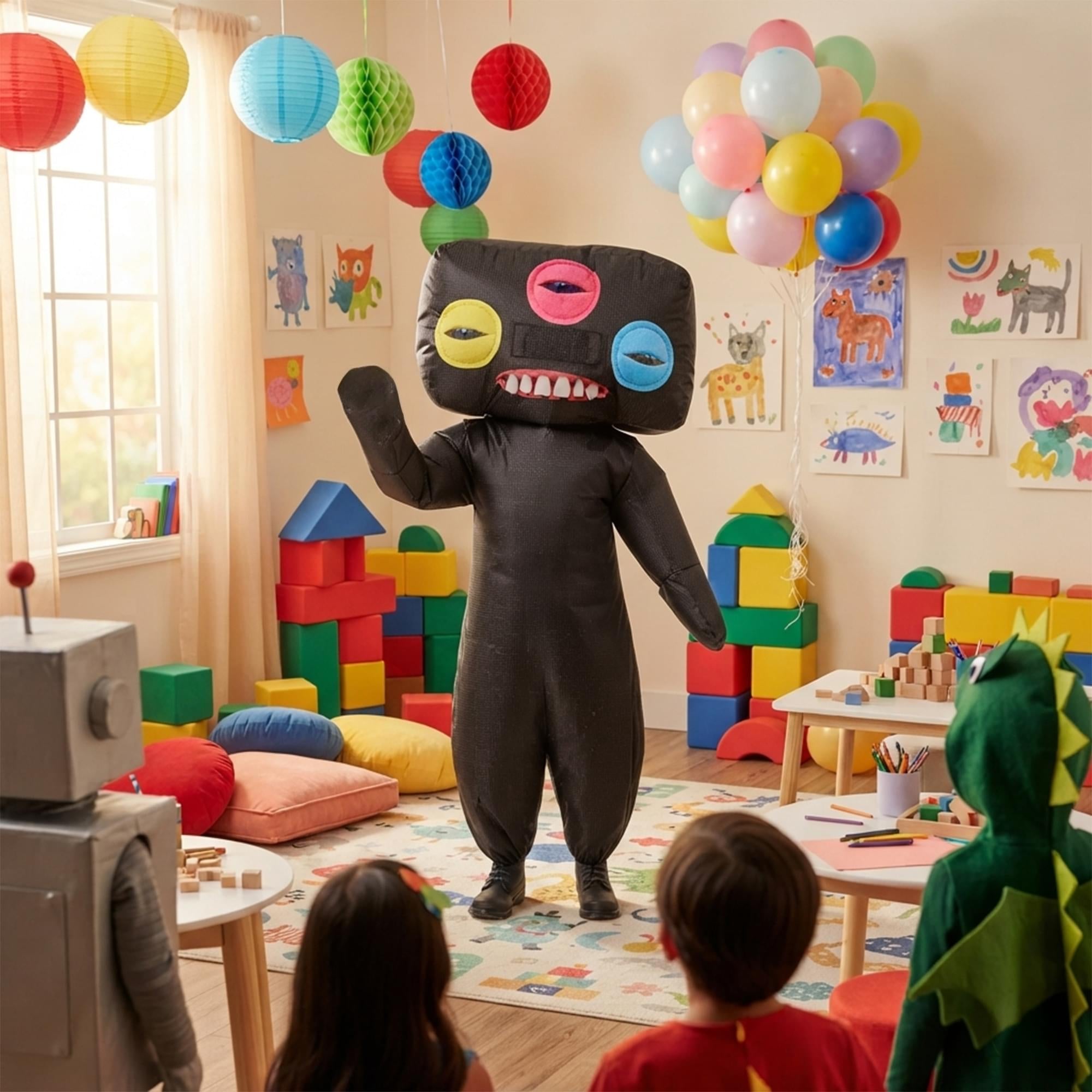Fugglers Annoyed Alien Inflatable Child Costume | One Size Fits Most