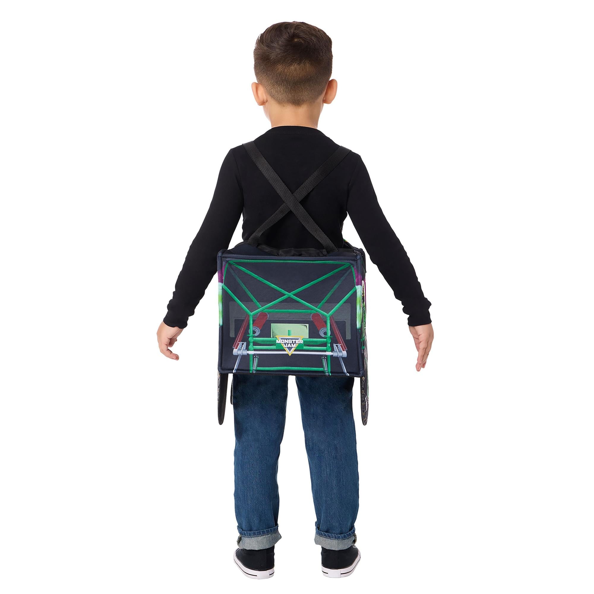 Monster Jam Grave Digger Ride-Along Toddler Costume | One Size Fits Up To Size 6