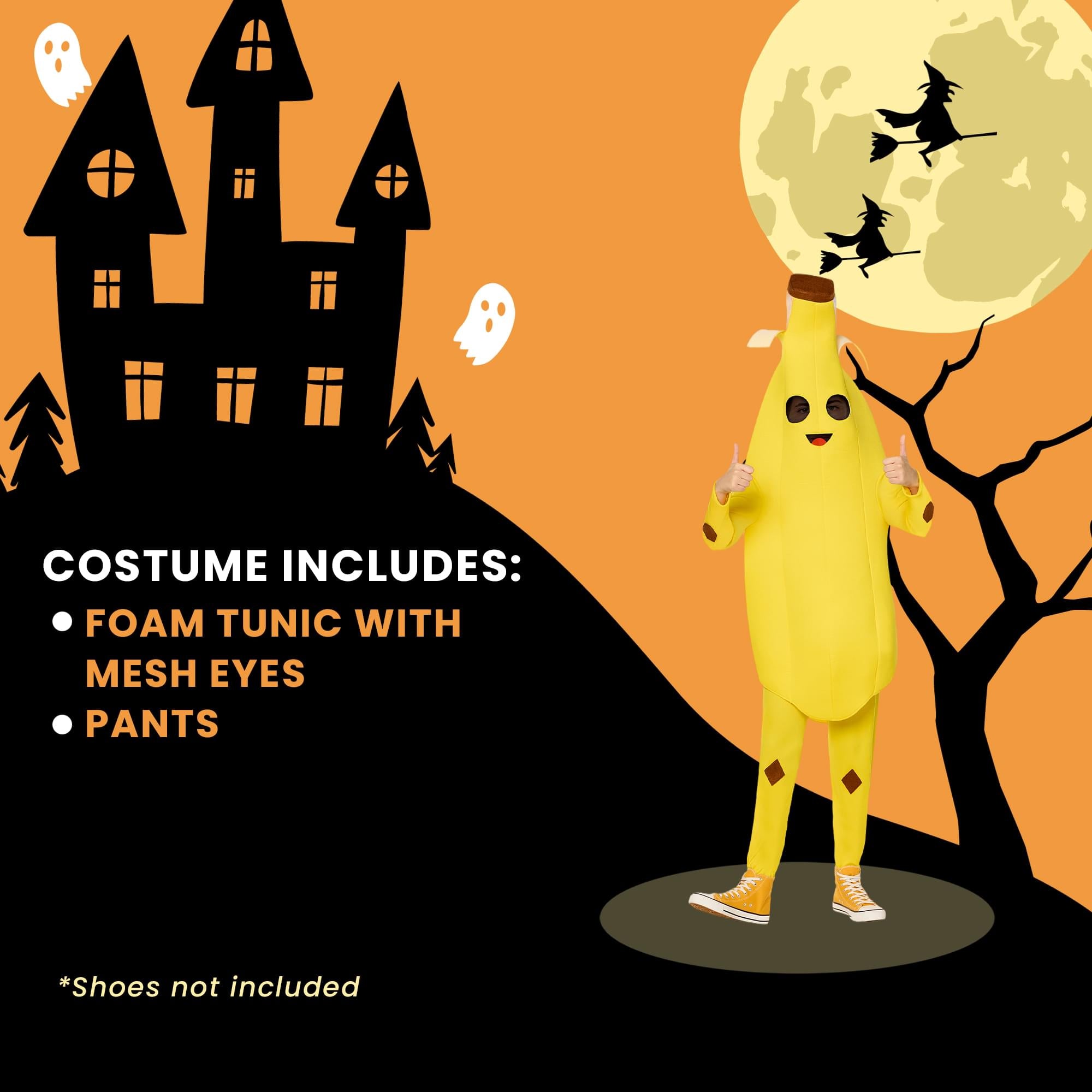 Fortnite Peely Child Costume | Large 10-12