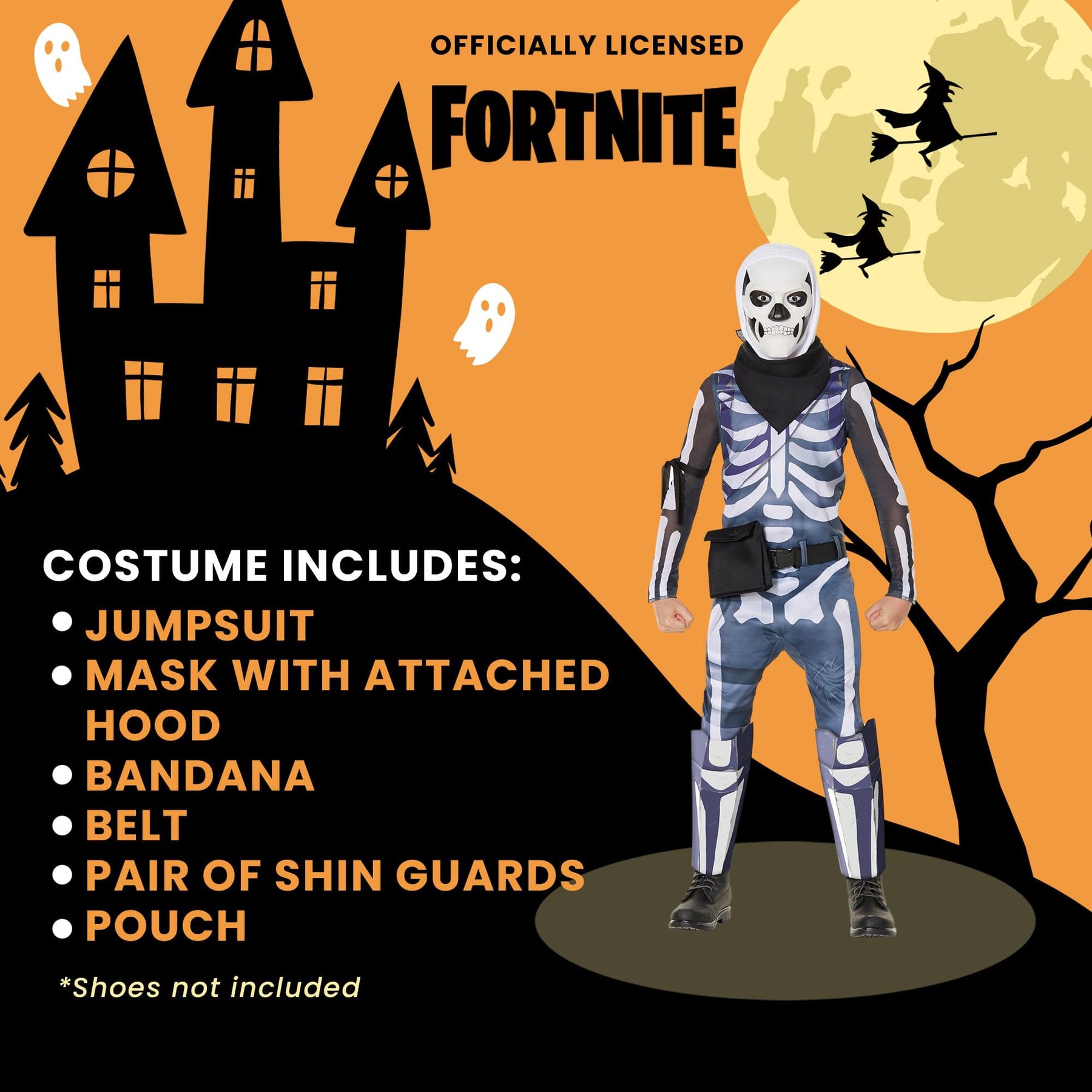Fortnite Skull Trooper Child Costume