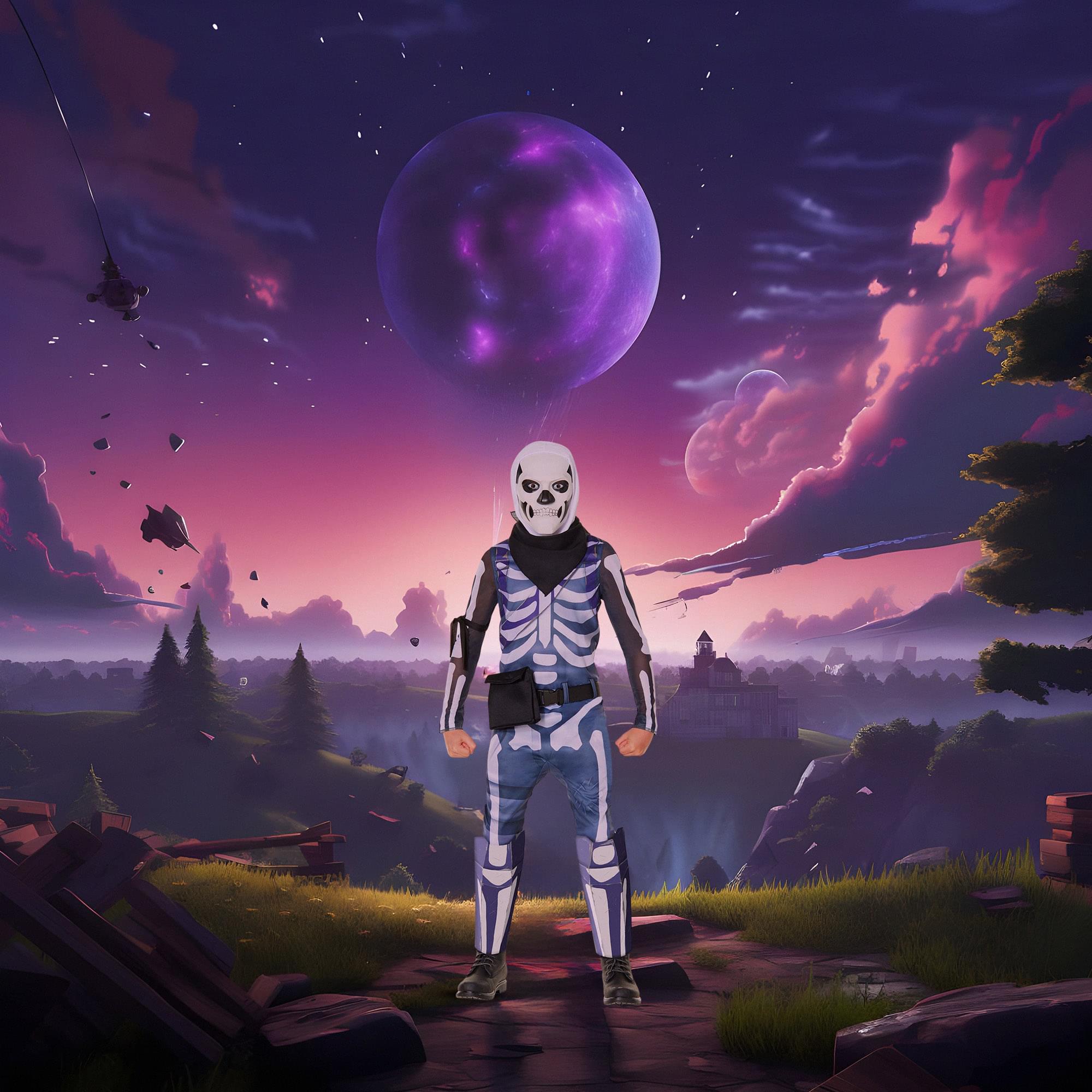 Fortnite Skull Trooper Child Costume