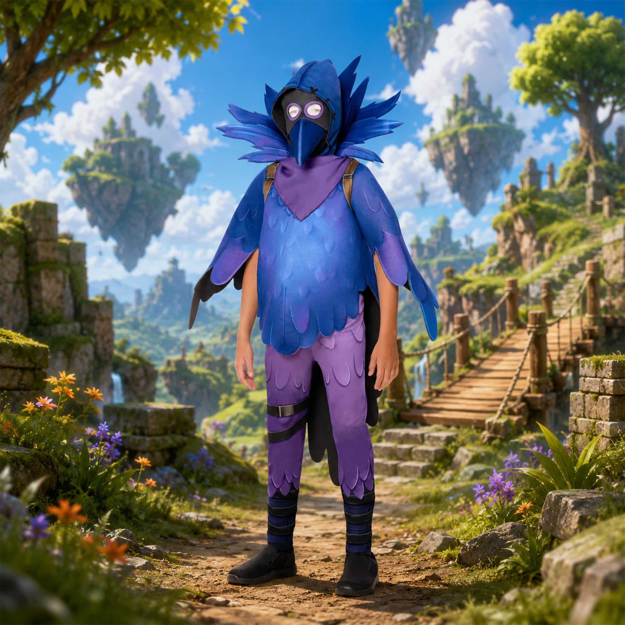 Fortnite Corvus Child Costume | Large 10-12