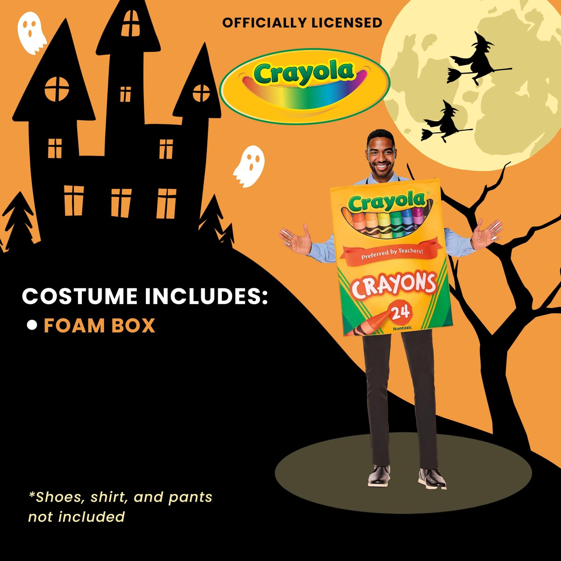 Crayola Crayon Box Adult | One Size Fits Most