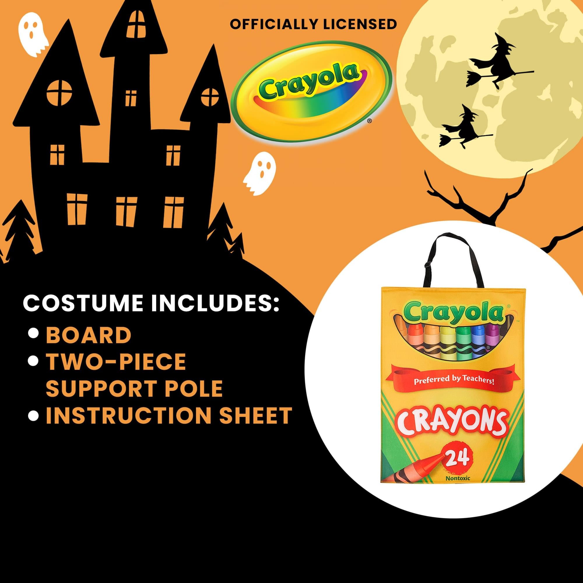 Crayola Crayon Classic Box Quik Change™ Adult Costume | One Size