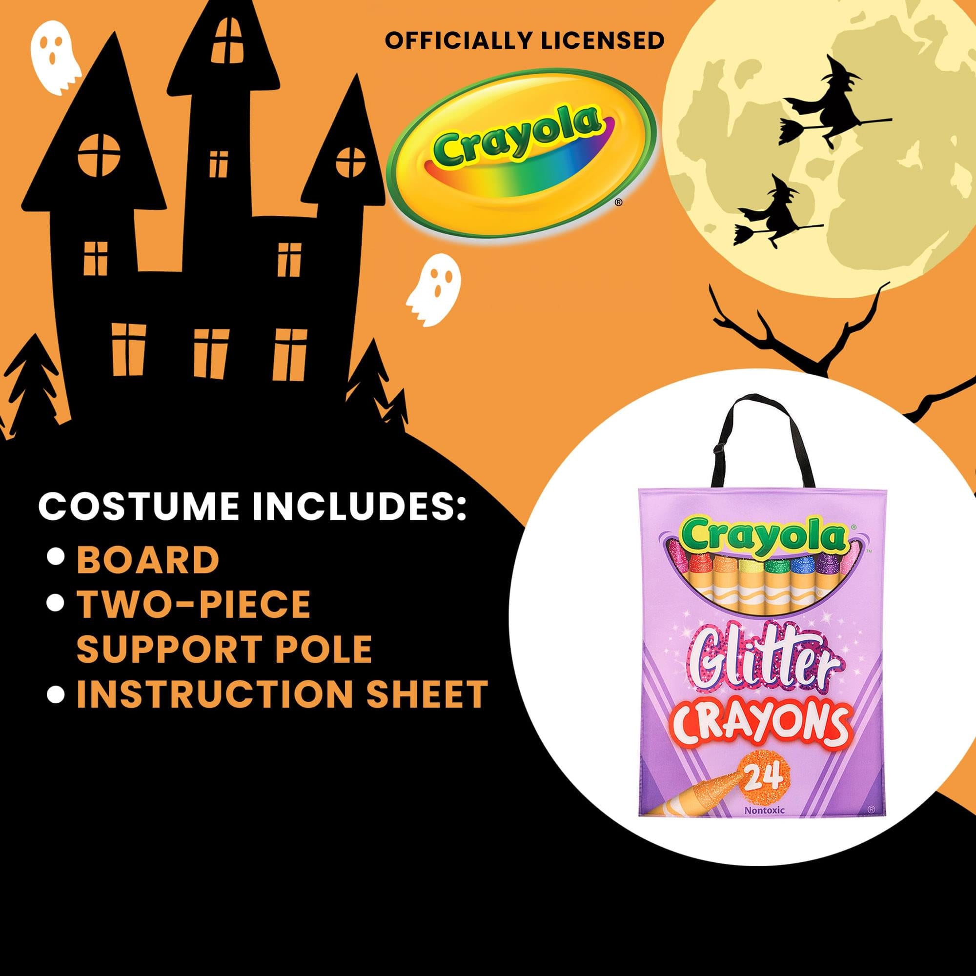 Crayola Crayon Glitter Box Quik Change™ Adult Costume | One Size