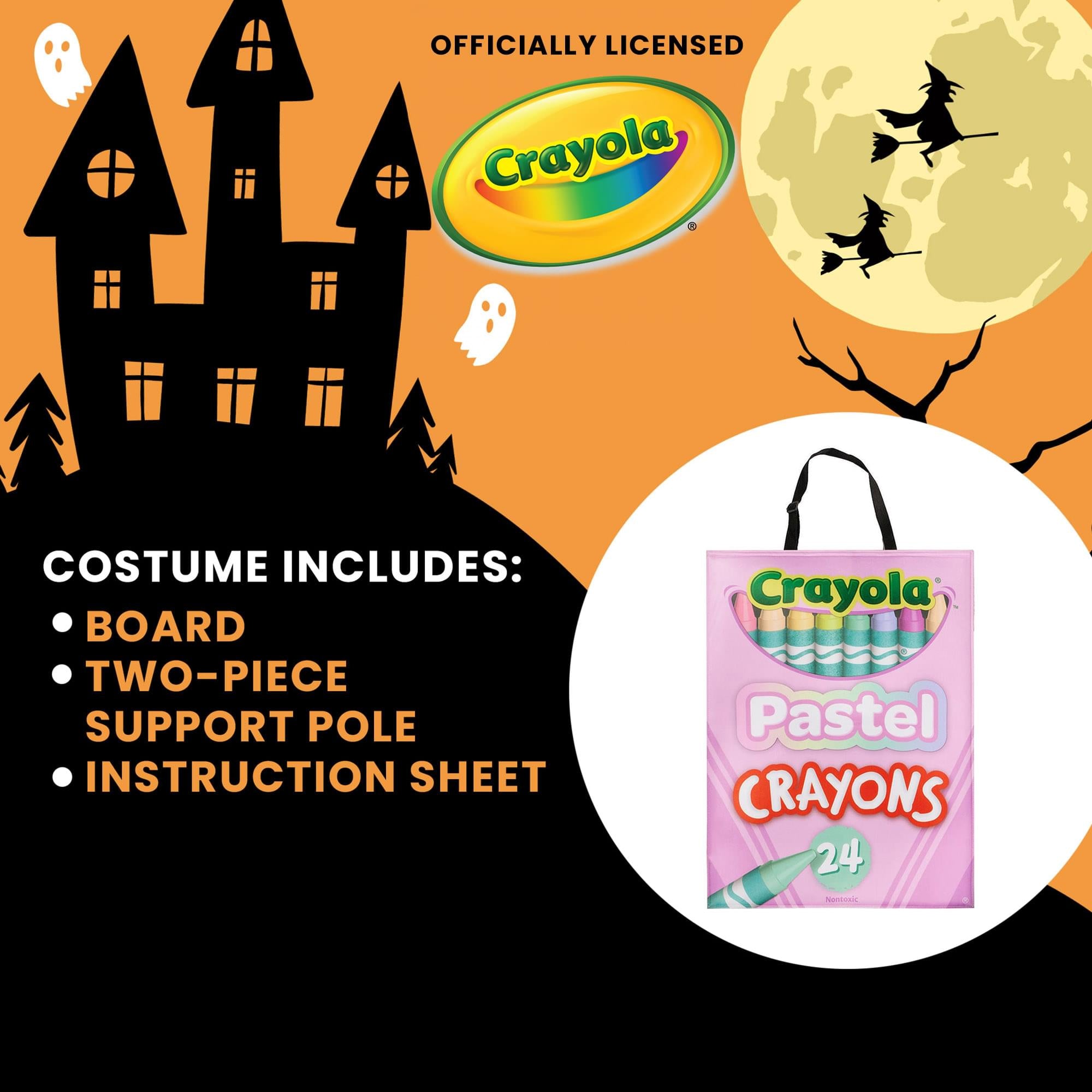 Crayola Crayon Pastel Box Quik Change™ Adult Costume | One Size