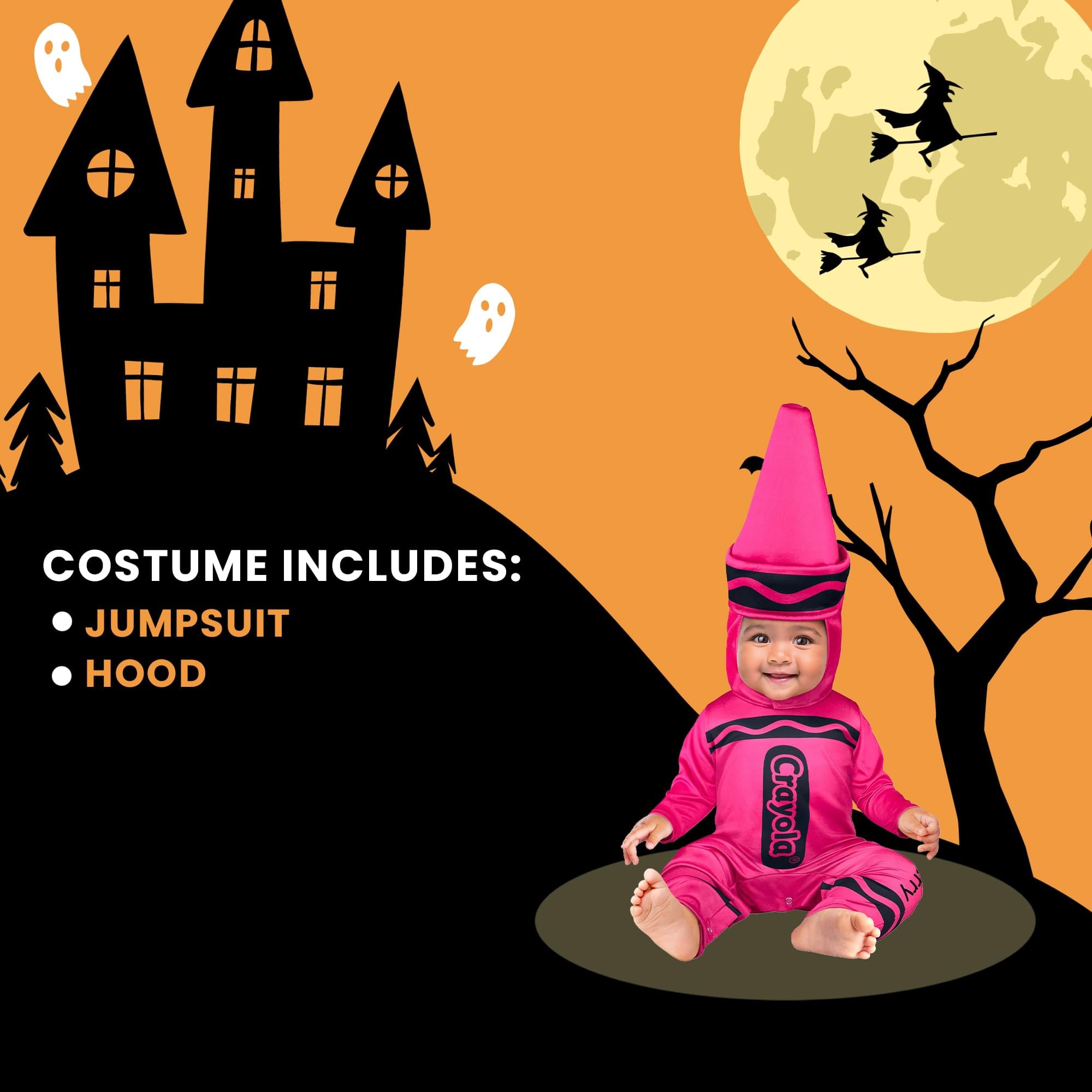 Craylola Crayon Pink Infant Costume