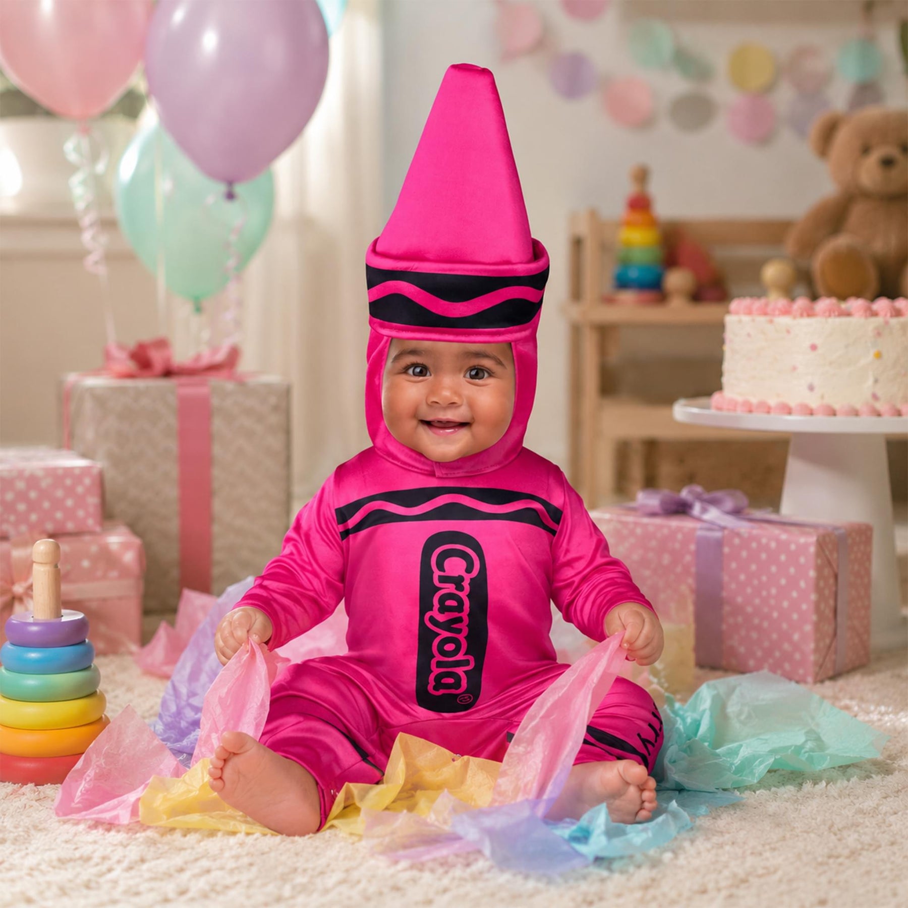 Craylola Crayon Pink Infant Costume