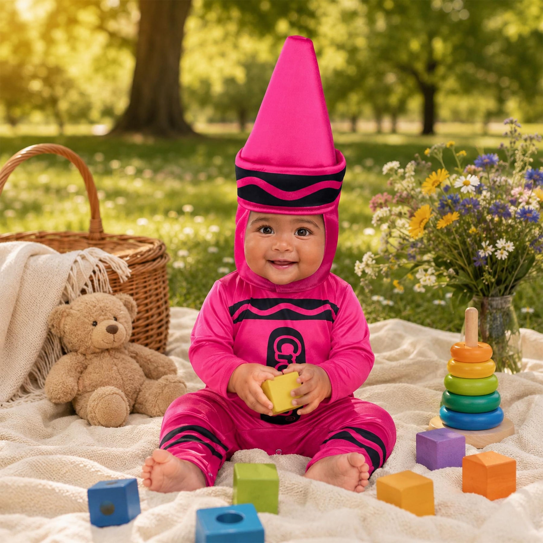 Craylola Crayon Pink Infant Costume