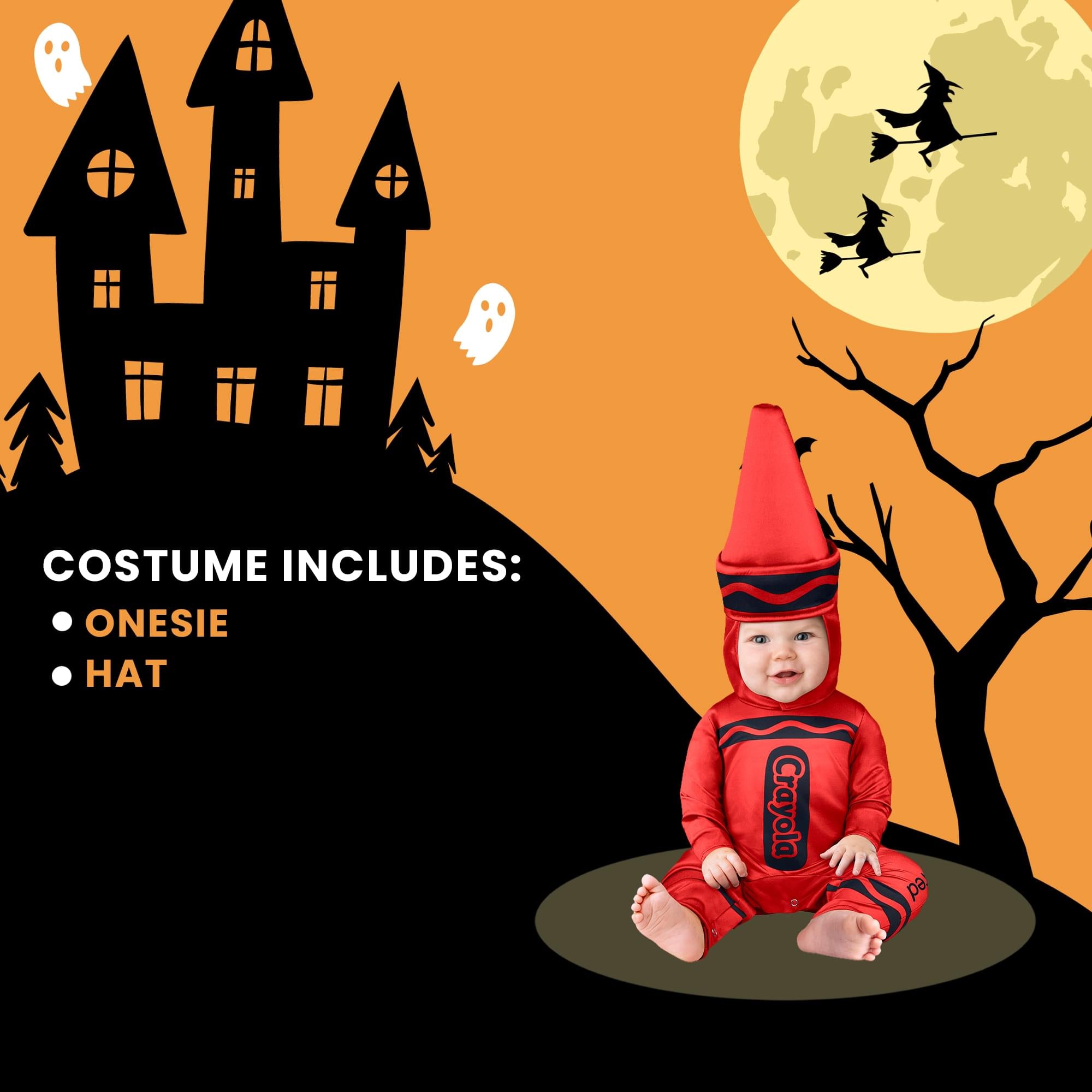 Craylola Crayon Red Infant Costume | 12-18 Month/M