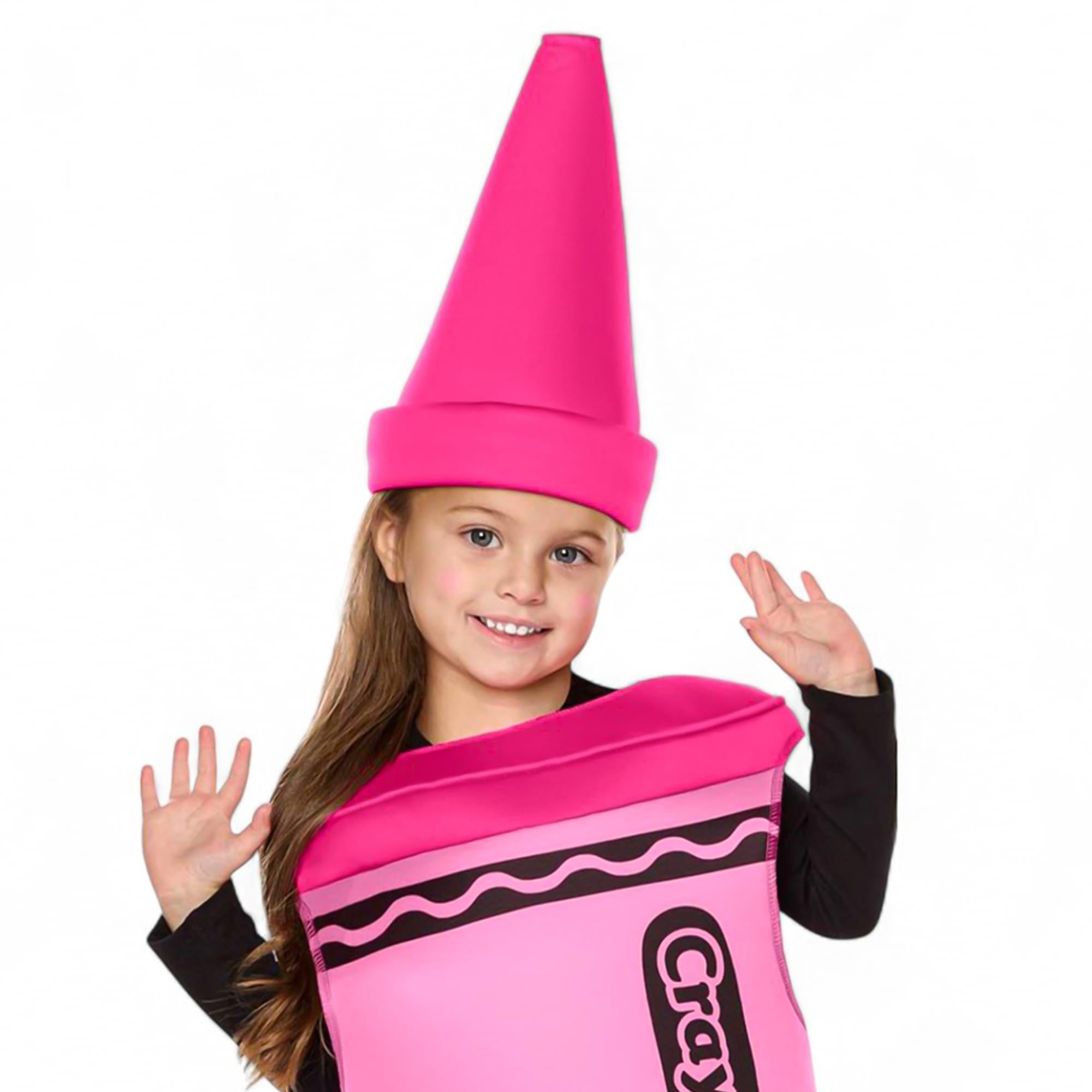 Craylola Crayon Pink Toddler Costume | One Size Fits Most Up To 6