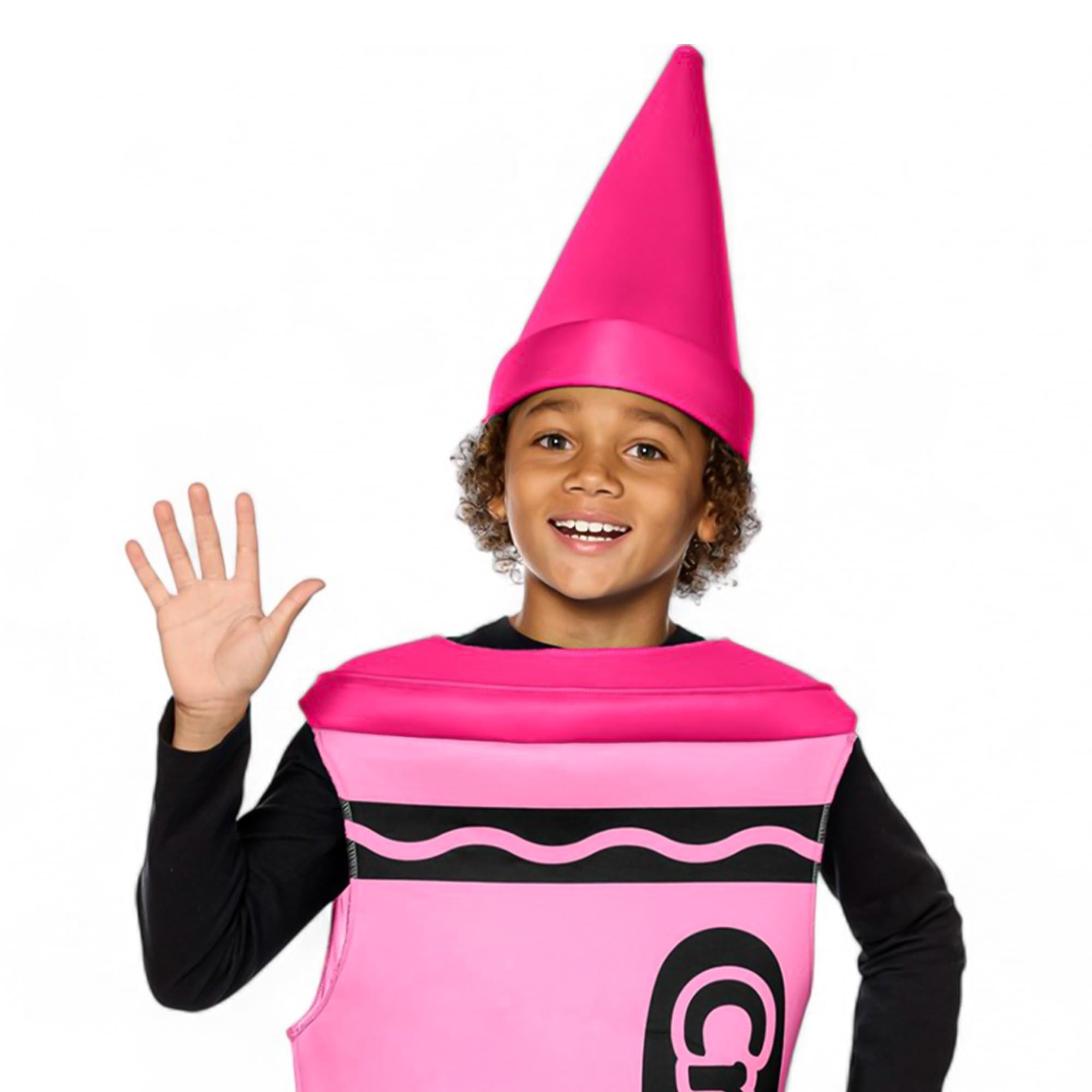 Craylola Crayon Pink Child Costume | One Size Fits Most