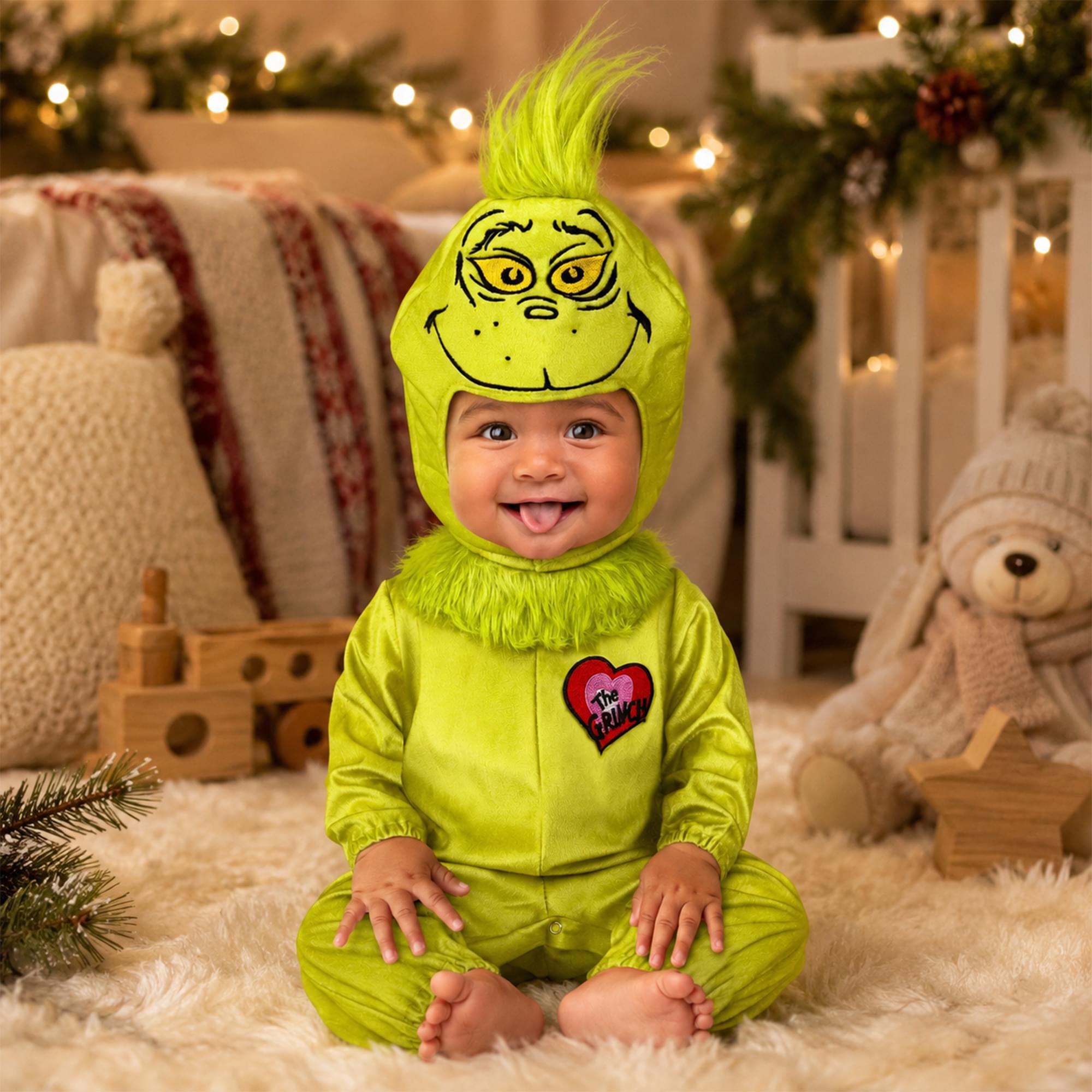 Dr. Seuss Grinch Infant Costume Jumpsuit | Medium