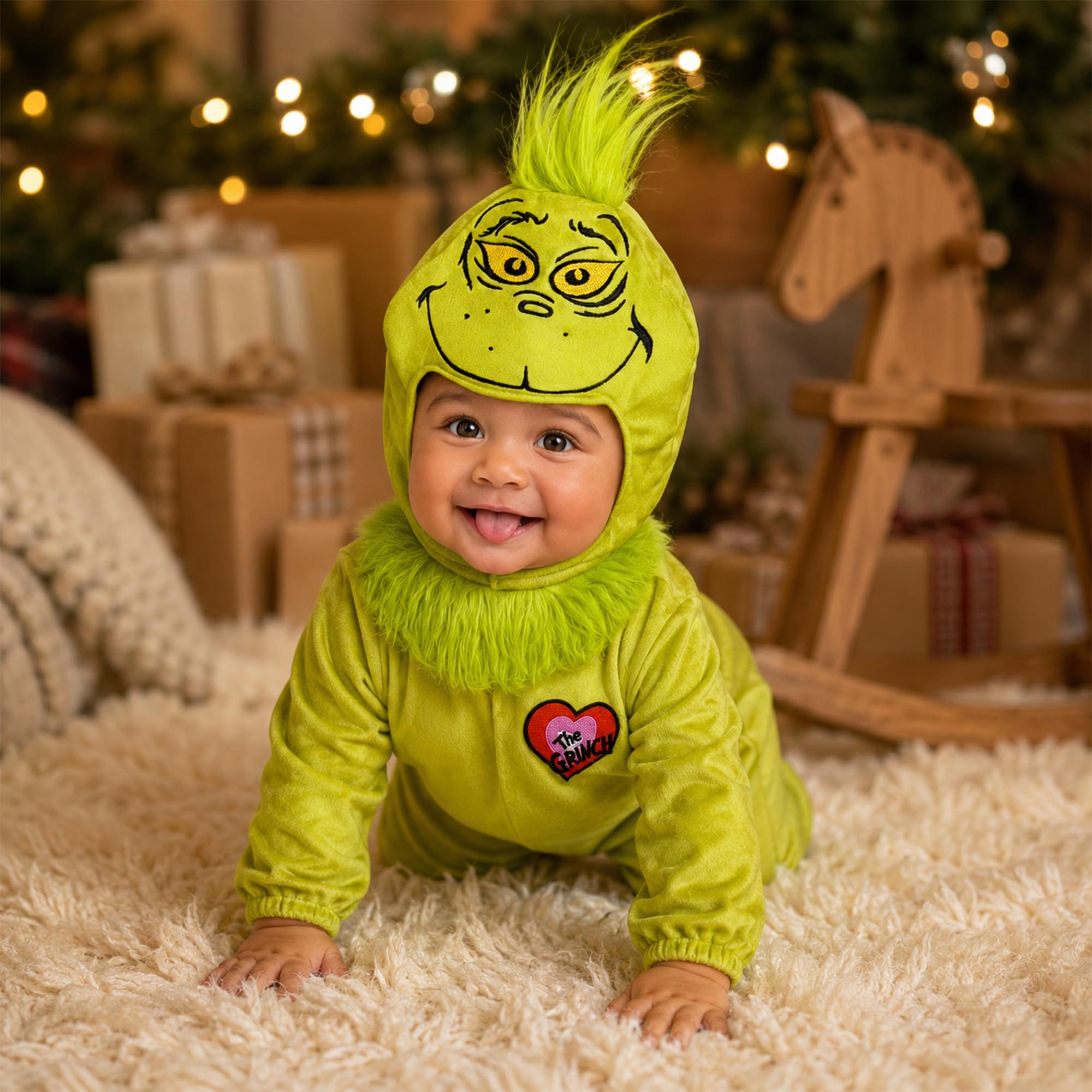 Dr. Seuss Grinch Infant Costume Jumpsuit | Medium