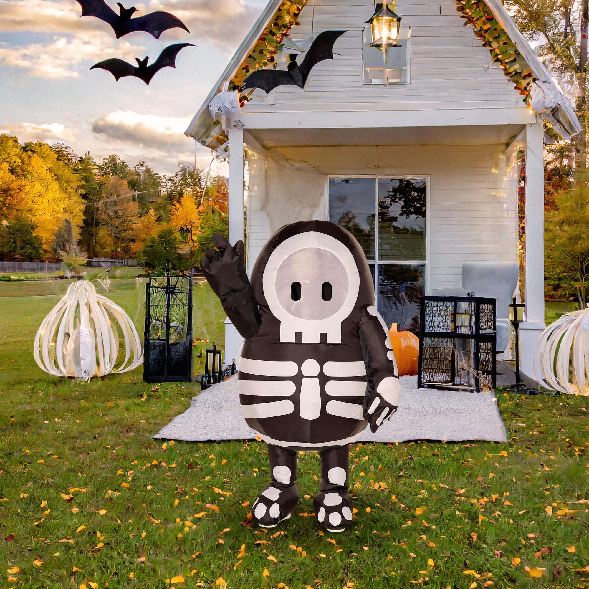 Fall Guys Skelly Inflatable Child Costumes | One Size Fits Up To 14