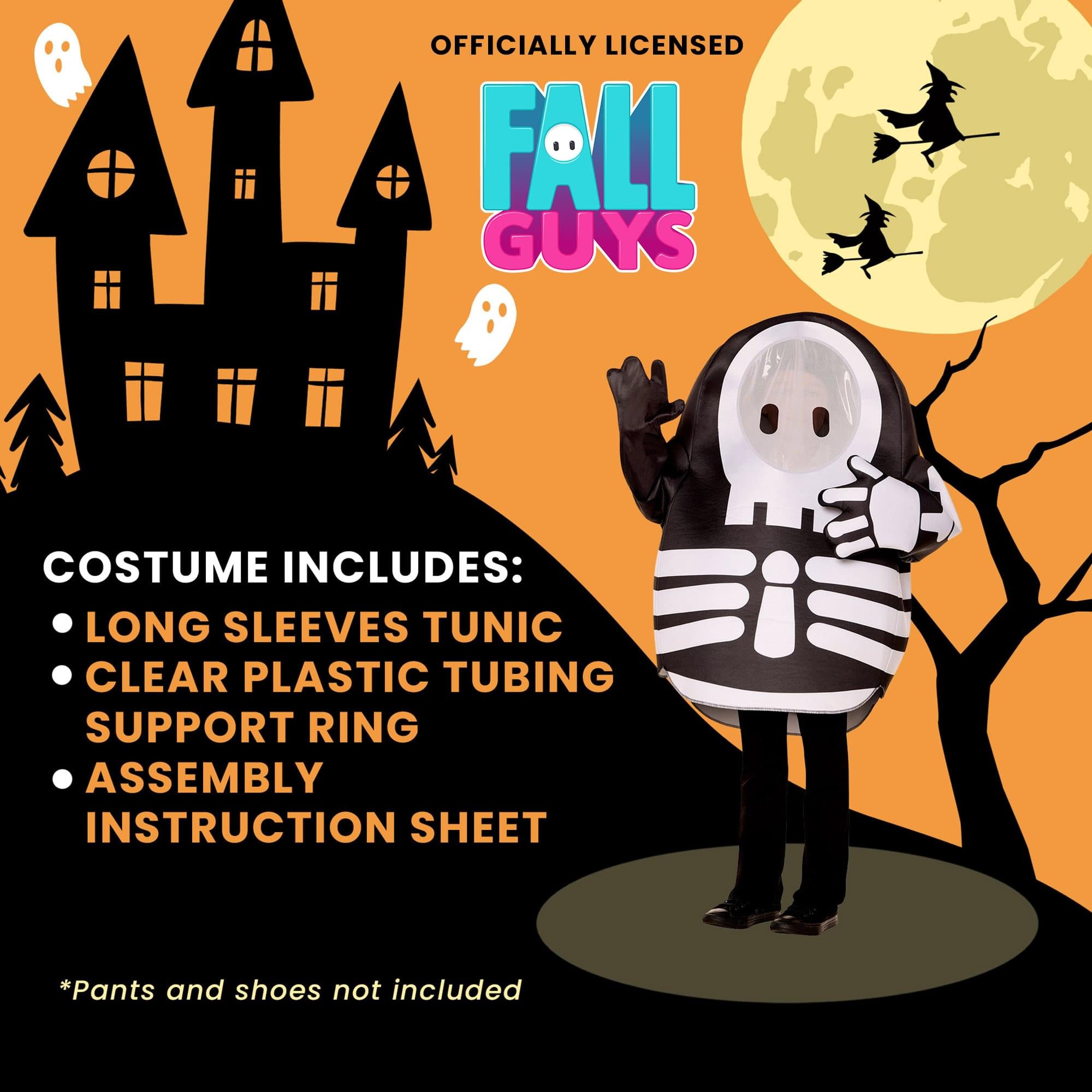 Fall Guys Skelly Foam Child Costume | One Size Fits Most