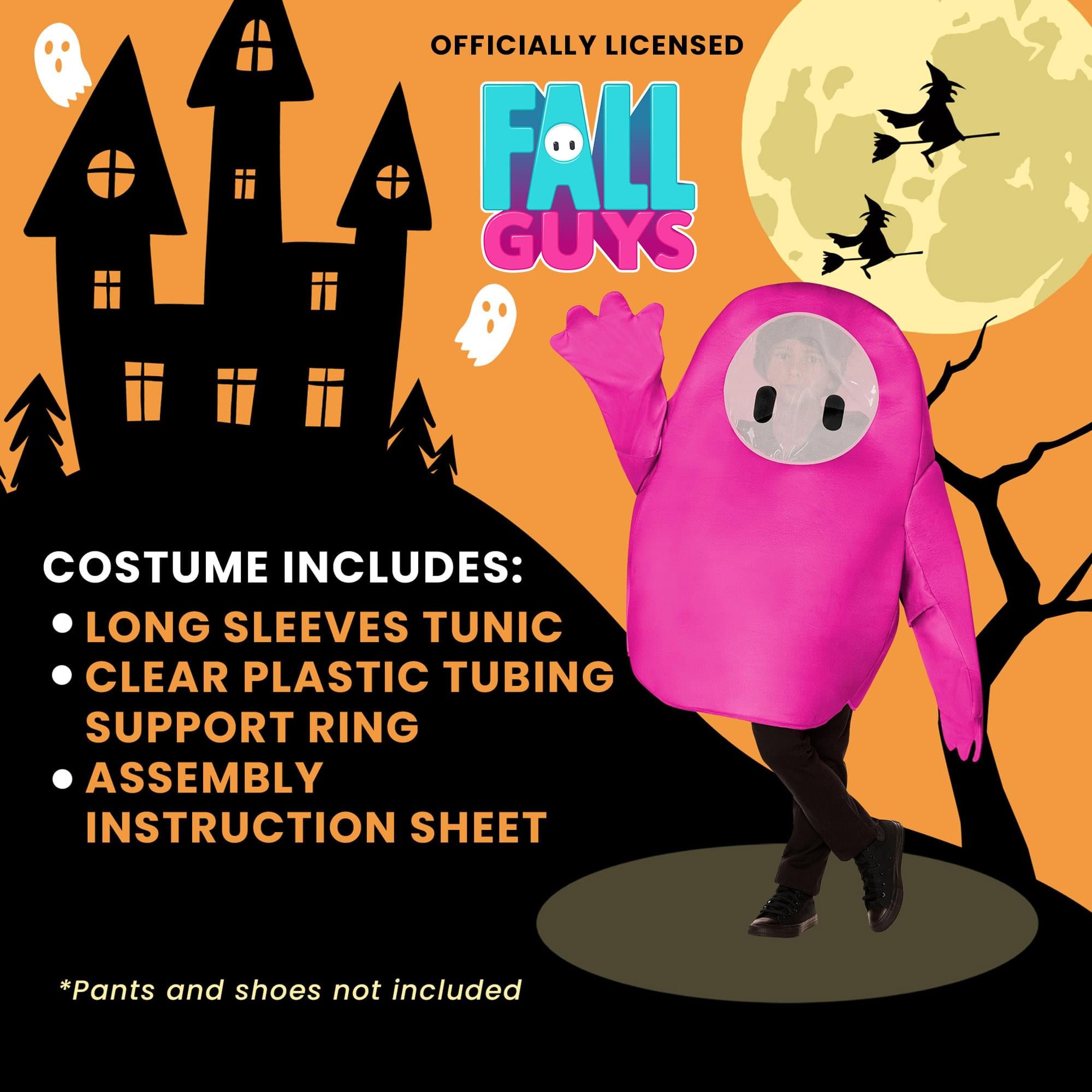 Fall Guys Pink Foam Child Costume | One Size Fits Most