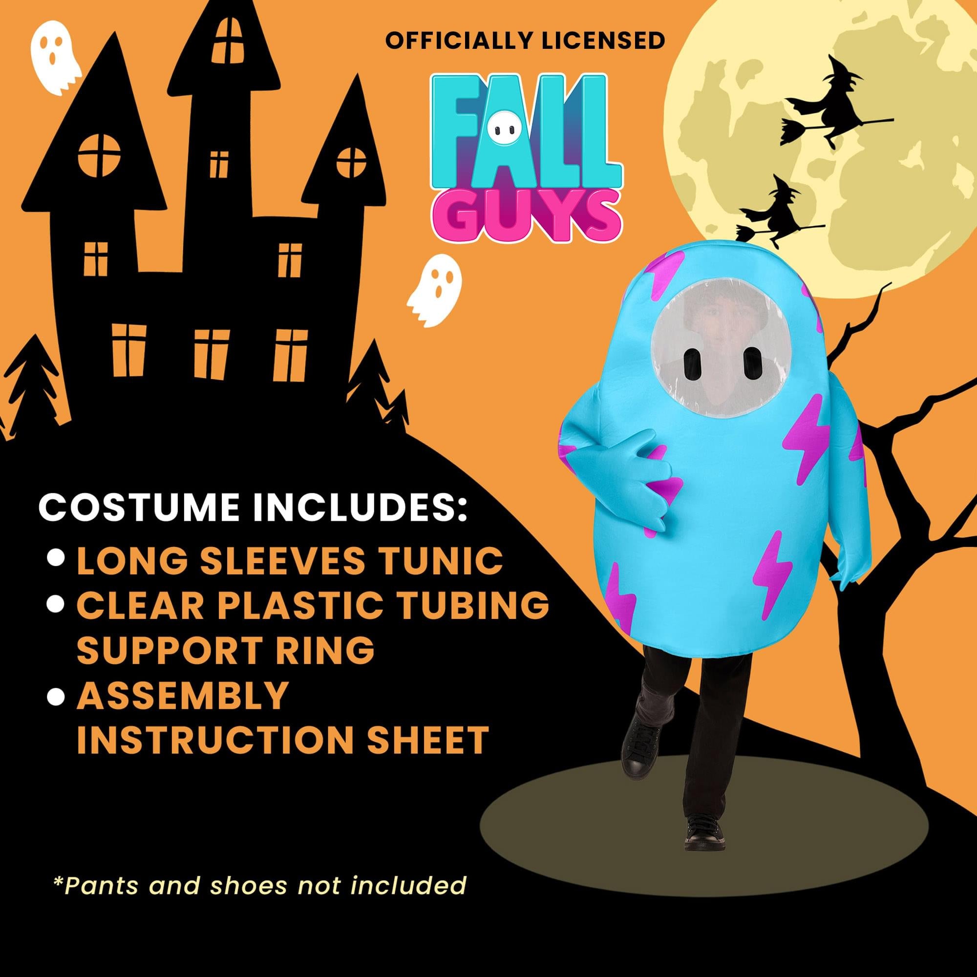 Fall Guys Blue Lightning Foam Child Costume | One Size Fits Most