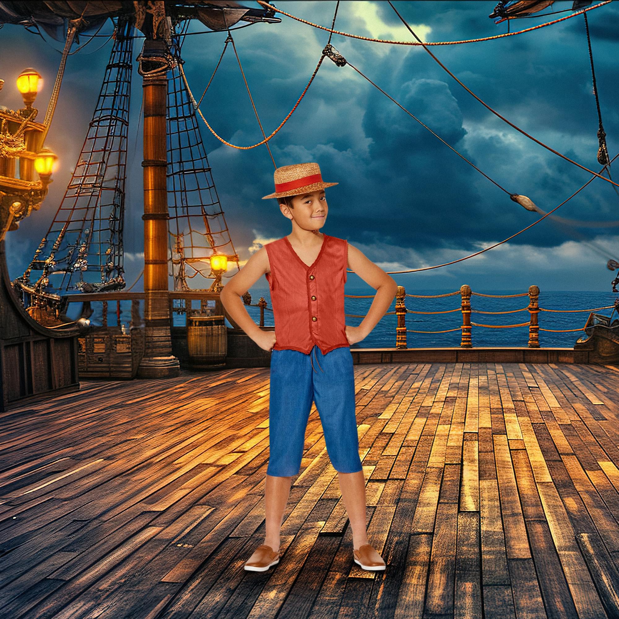 One Piece Monkey D Luffy Child Costume