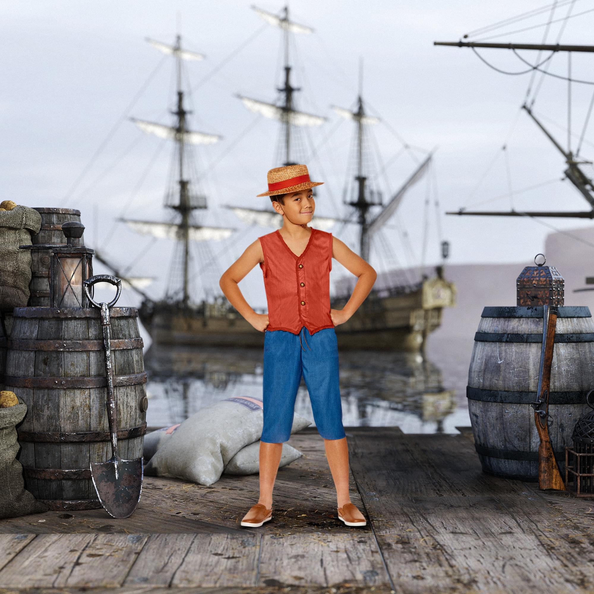 One Piece Monkey D Luffy Child Costume