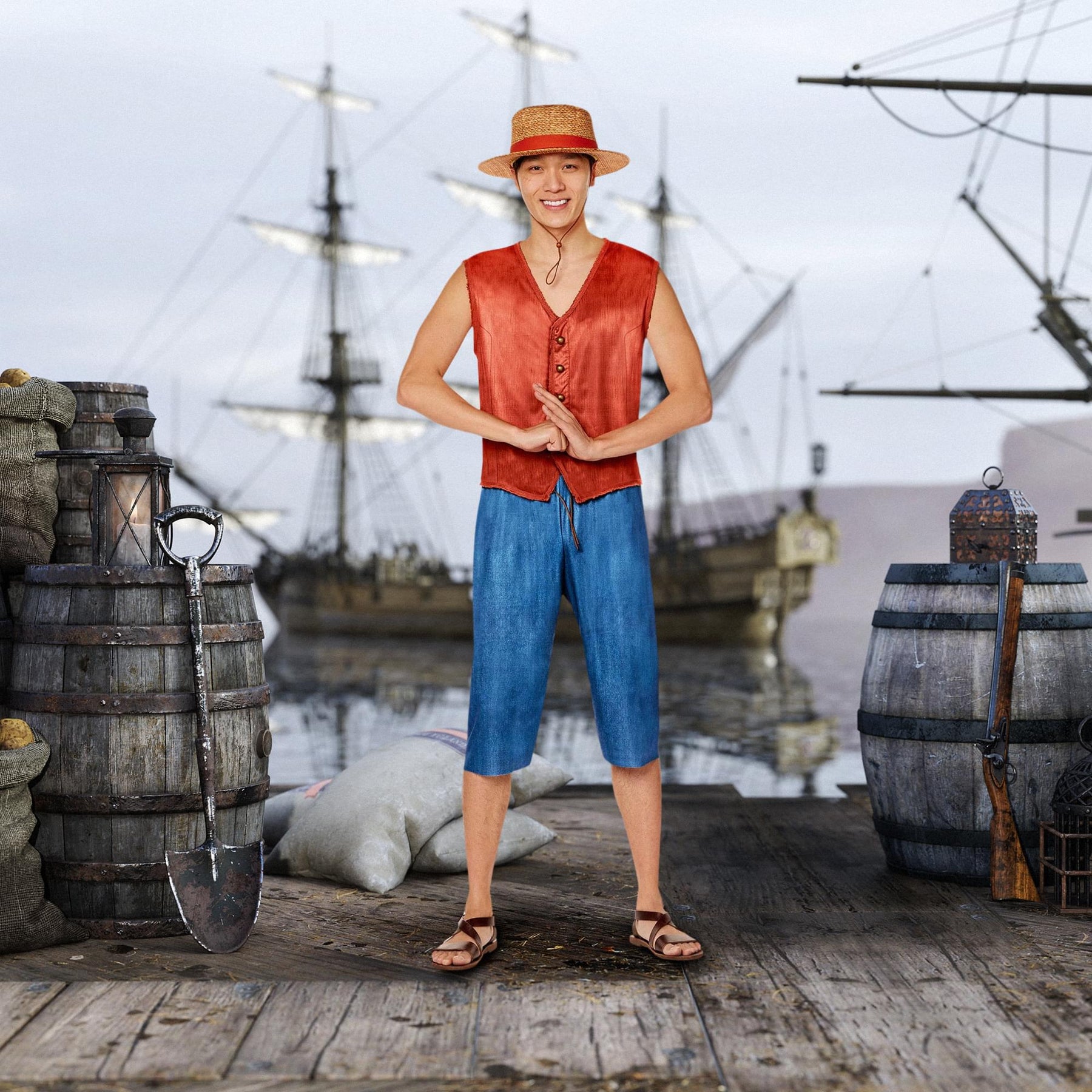 One Piece Monkey D Luffy Adult Costume