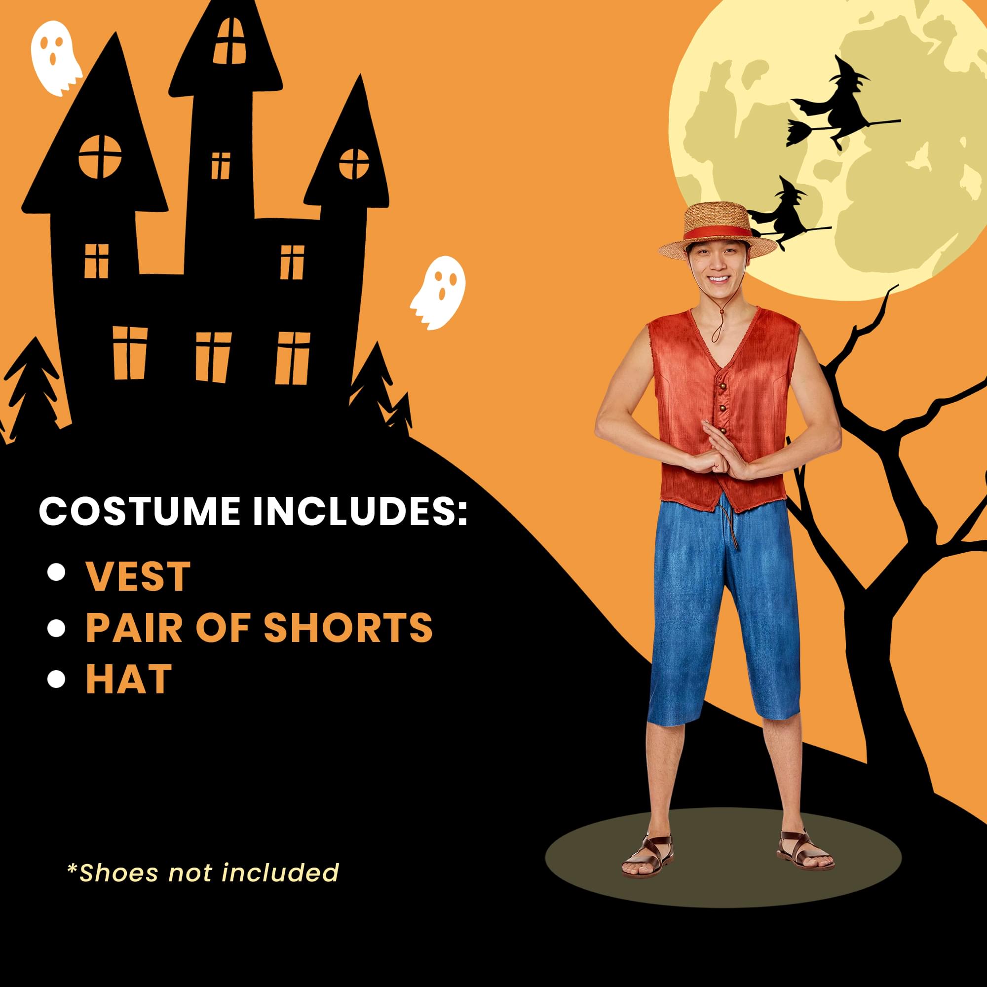 One Piece Monkey D Luffy Adult Costume