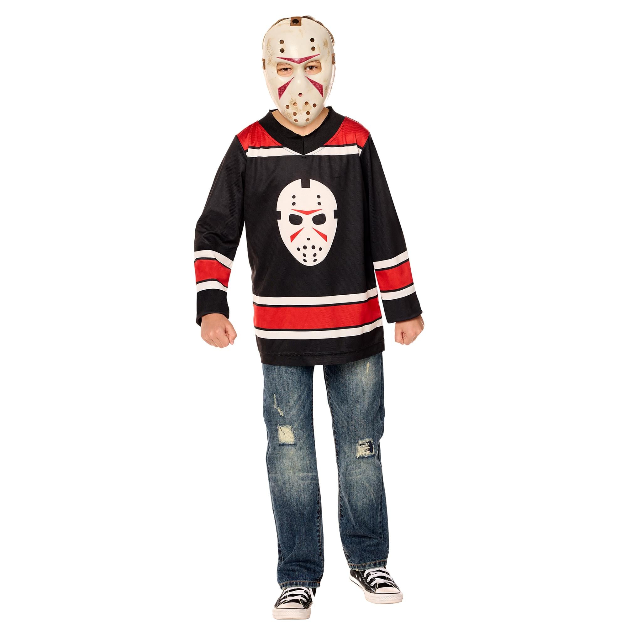 Jason Universe Child Costume Hockey Jersey and Mask | Large