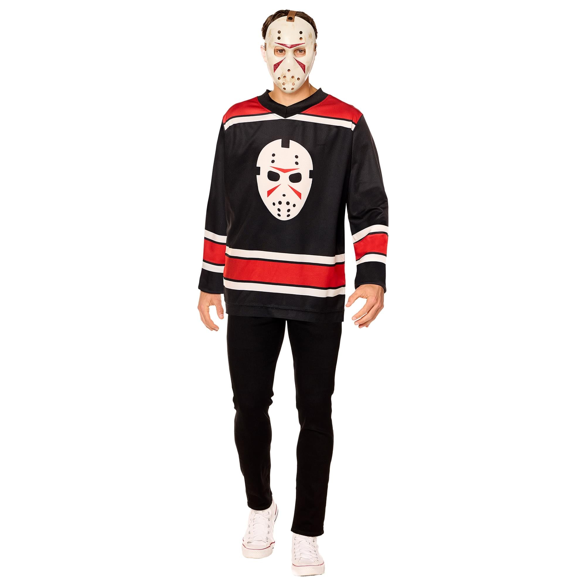 Jason Universe Adult Costume Hockey Jersey and Mask | Large