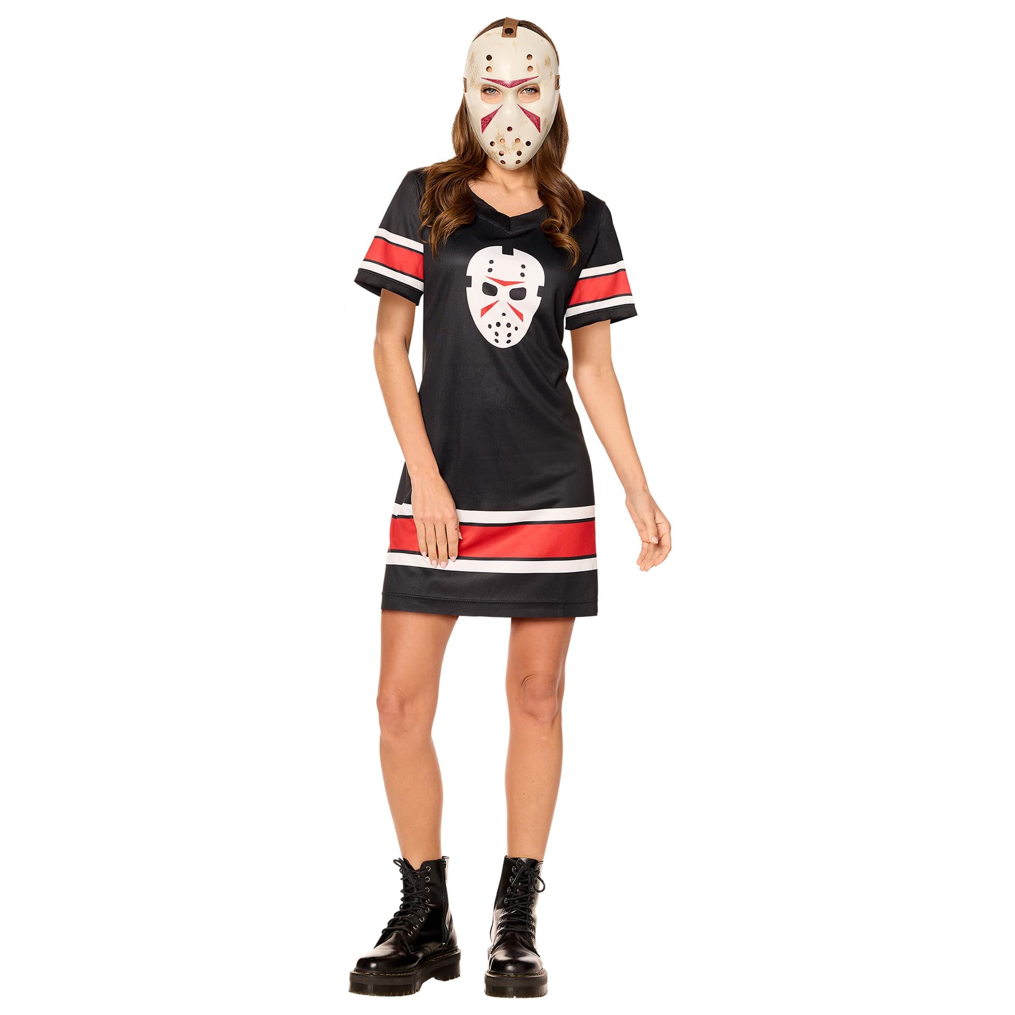 Jason Universe Adult Costume Hockey Jersey Dress and Mask | Large